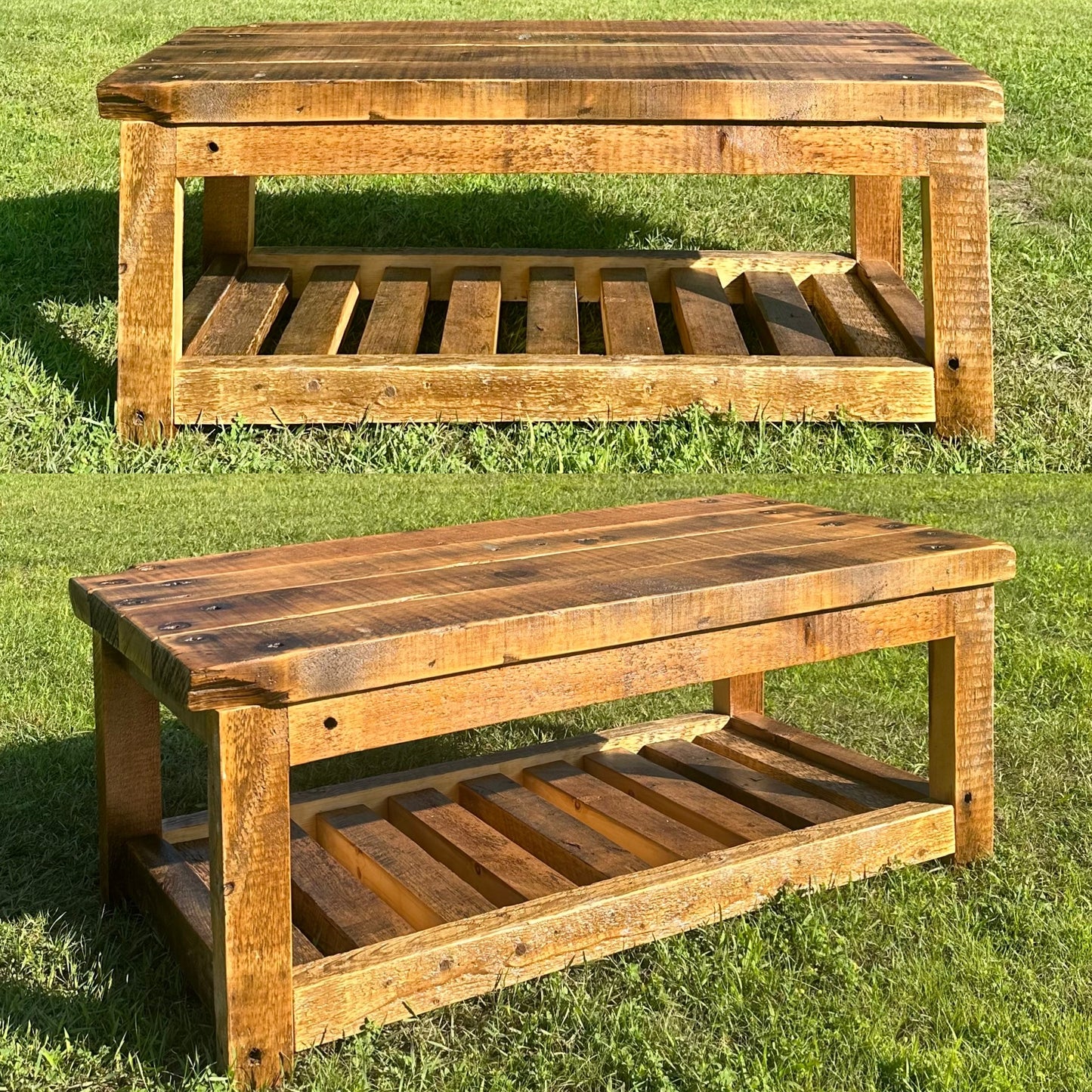 2x4’ Rustic Wood Farmhouse Style Coffee Table