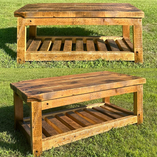 2x4’ Rustic Wood Farmhouse Style Coffee Table