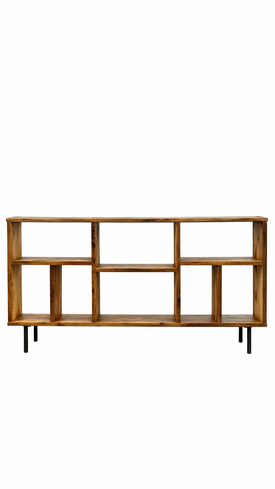 6' L Rustic Reclaimed Wood Media / Console Table