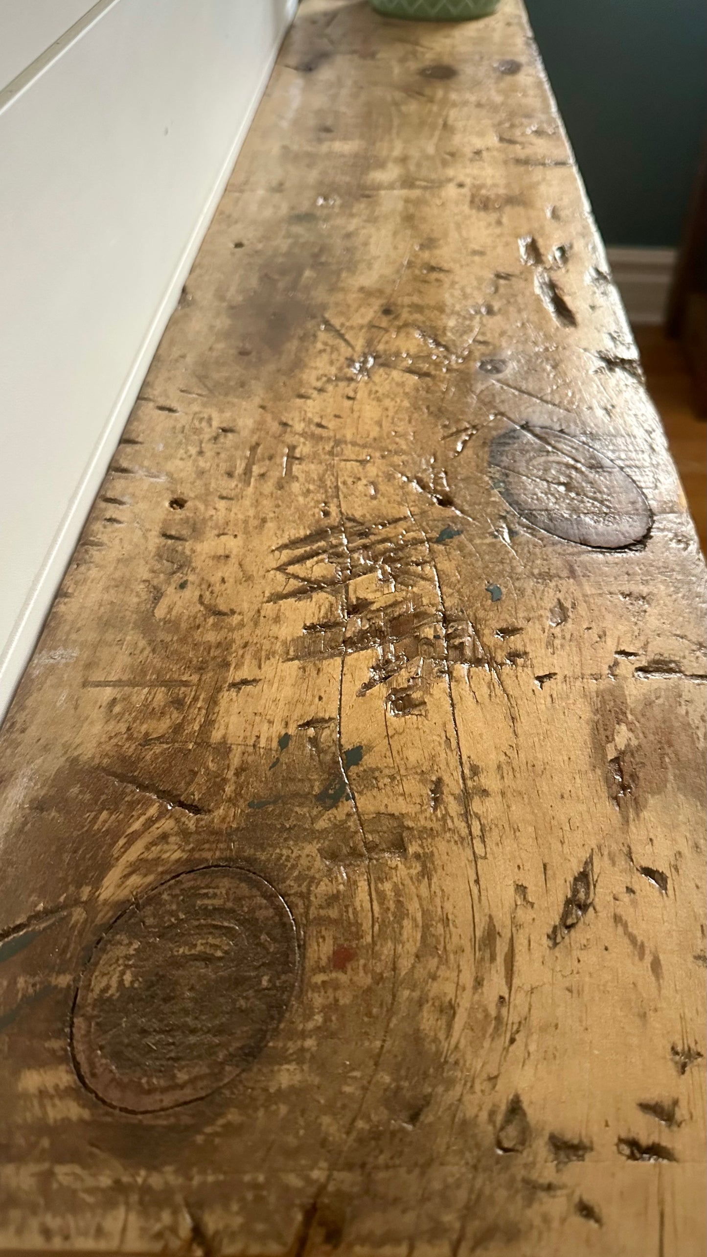 5’ L Rustic Wood Console / Sofa Table on Hairpins