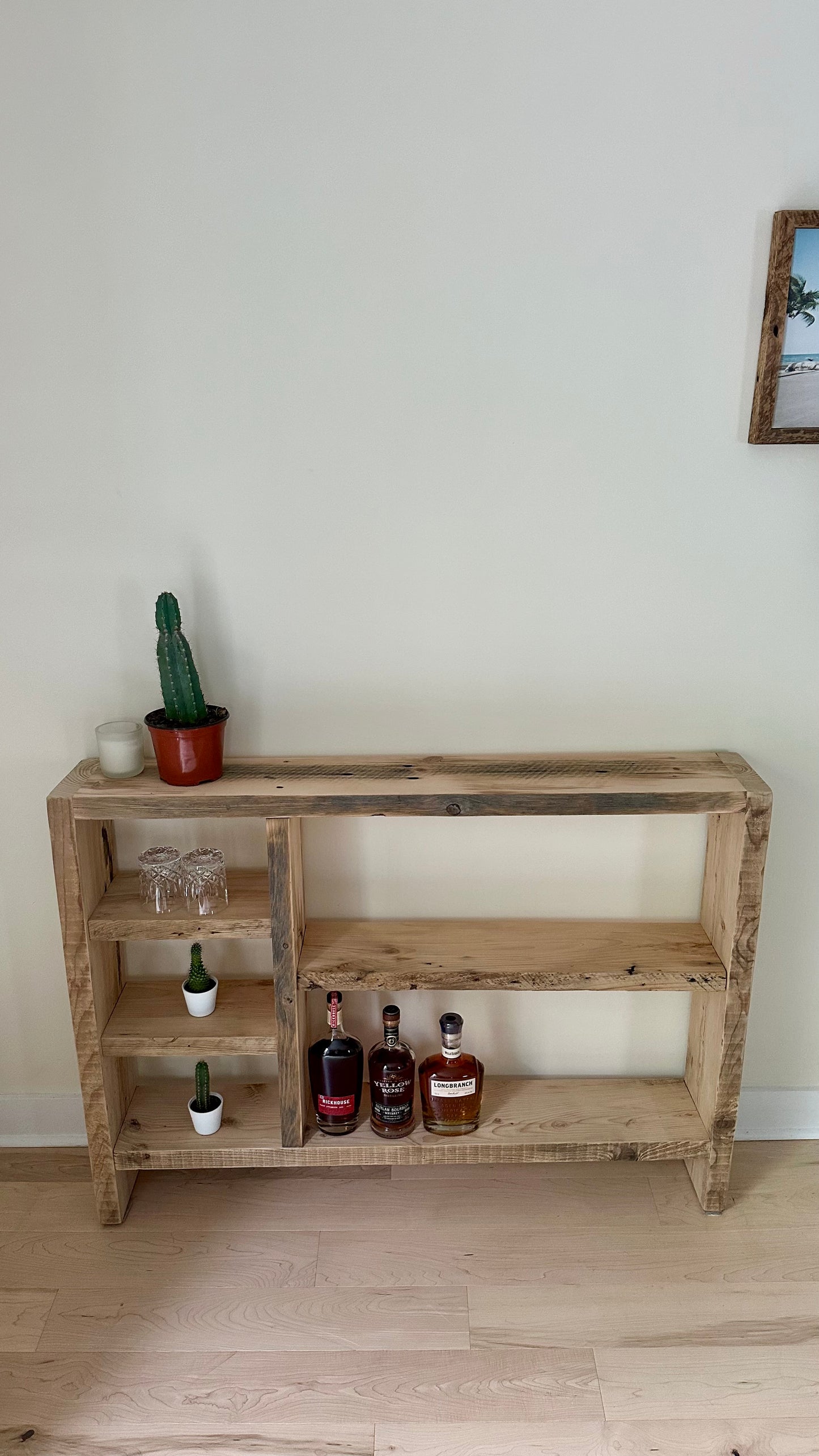 4’ L Rustic Reclaimed Wood Console \ Sofa Table
