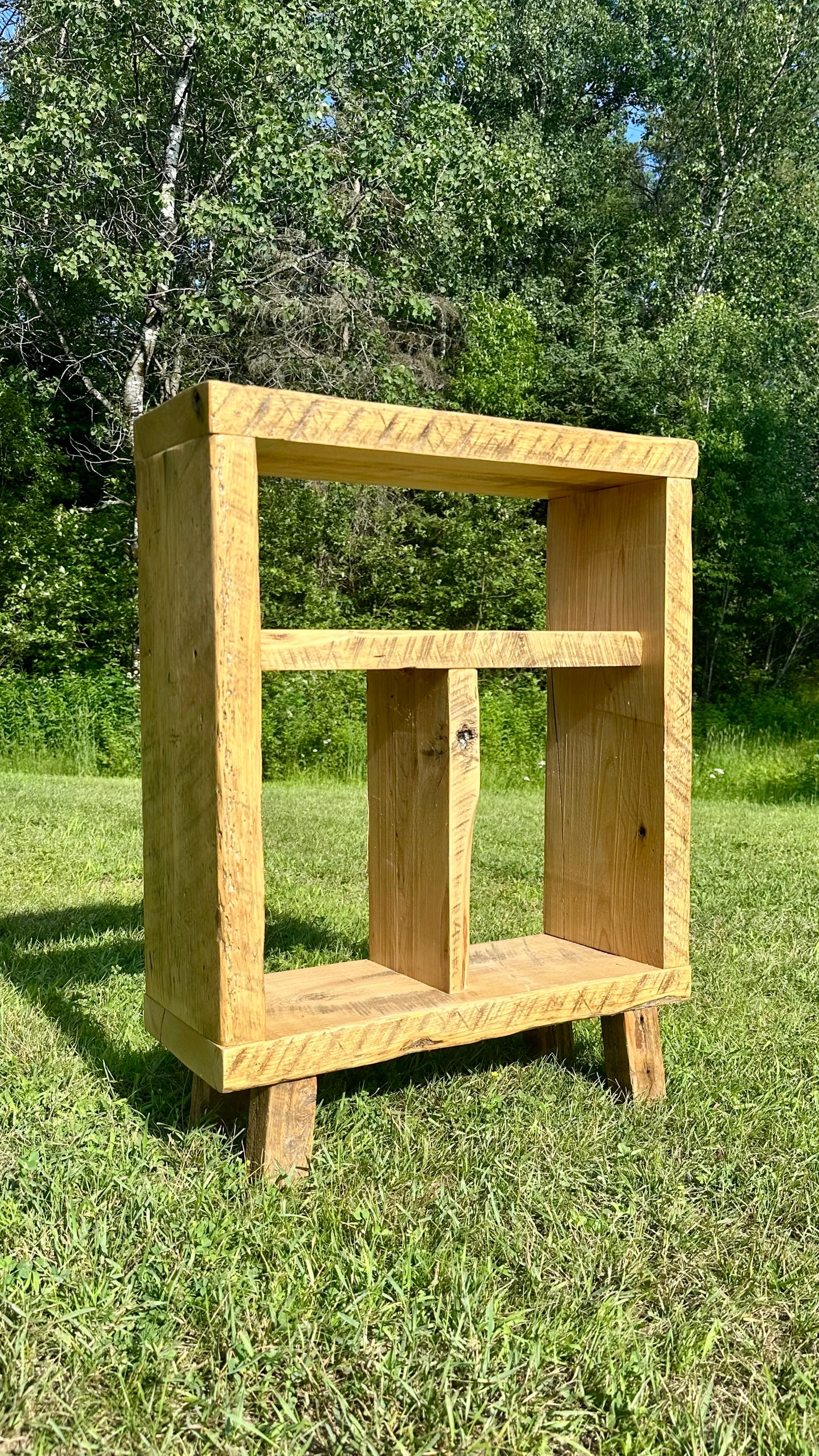 2’ L Rustic Ash Wood Side / Entryway Table