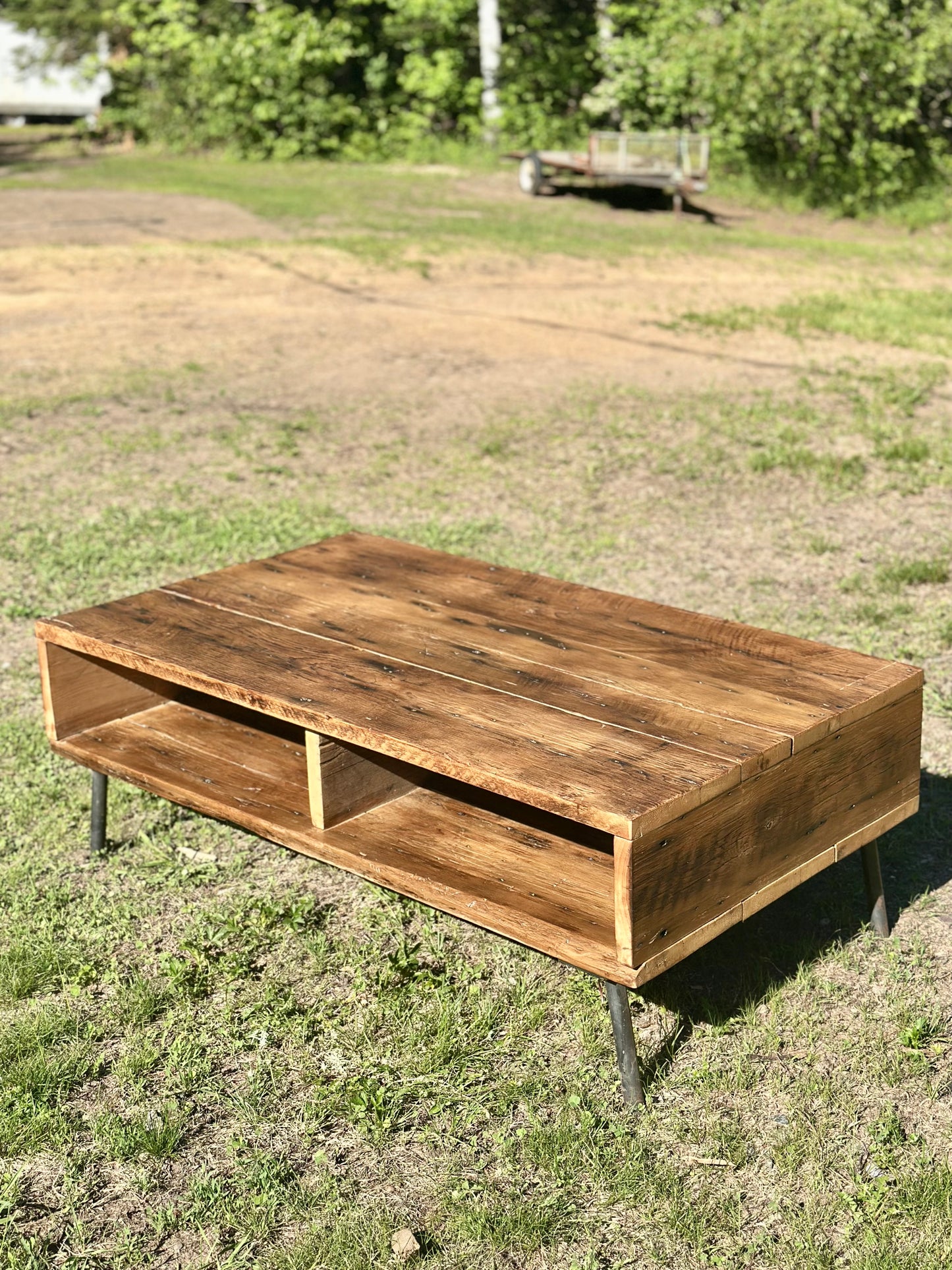 4' L Rustic Reclaimed MCM Style Table