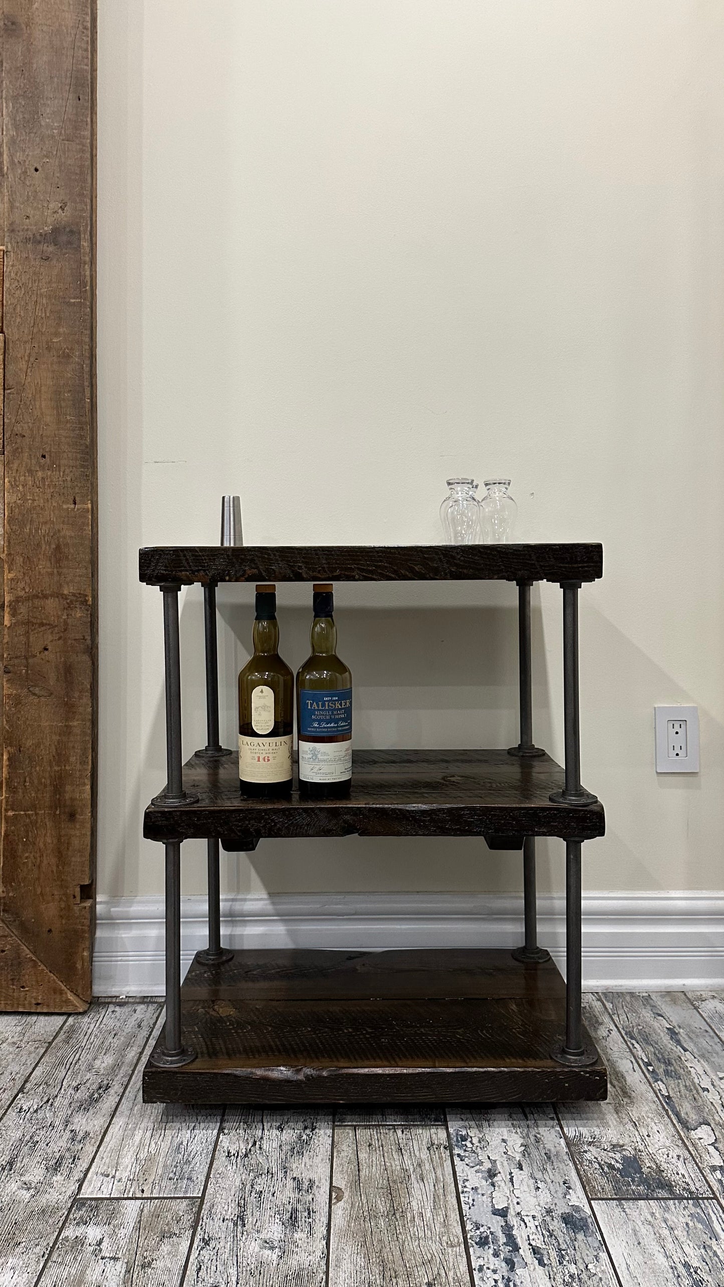 Rustic Reclaimed Wood Industrial Style Table