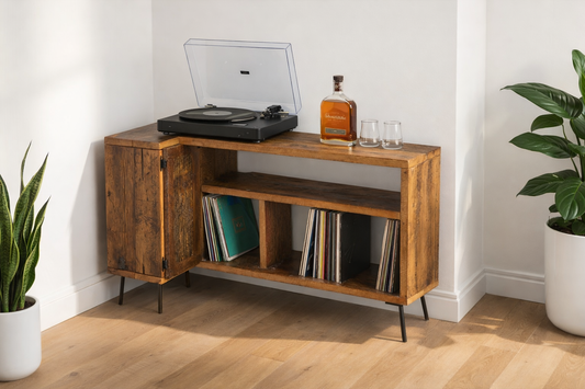 4’ L L-Shaped Wood Cabinet