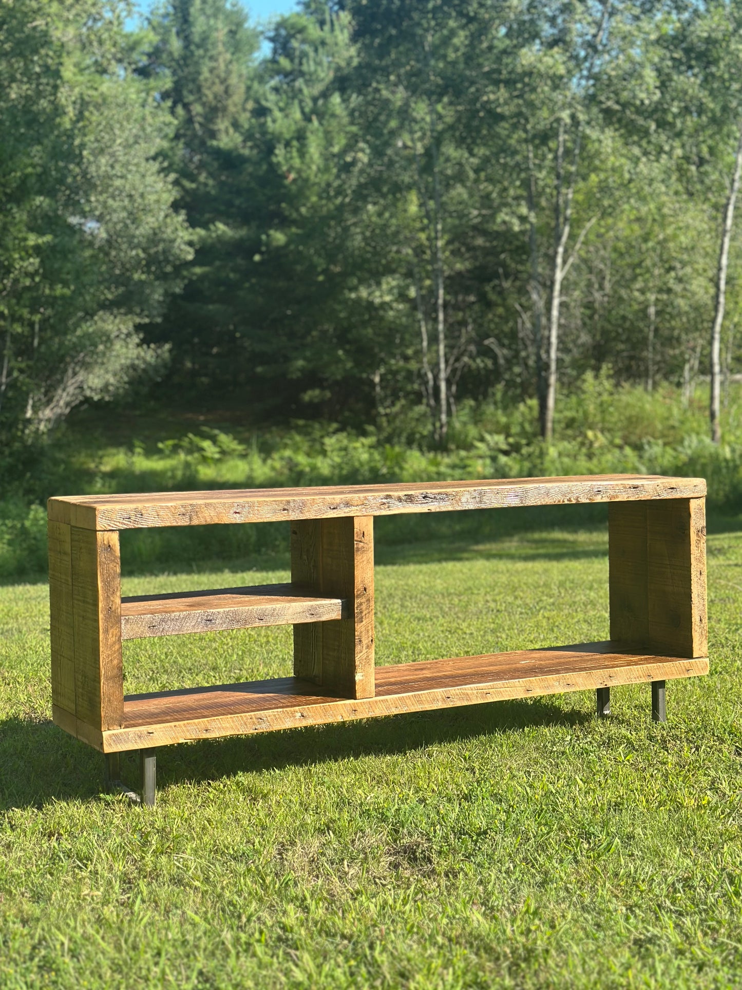 5' L Rustic Wood Media / Console Table