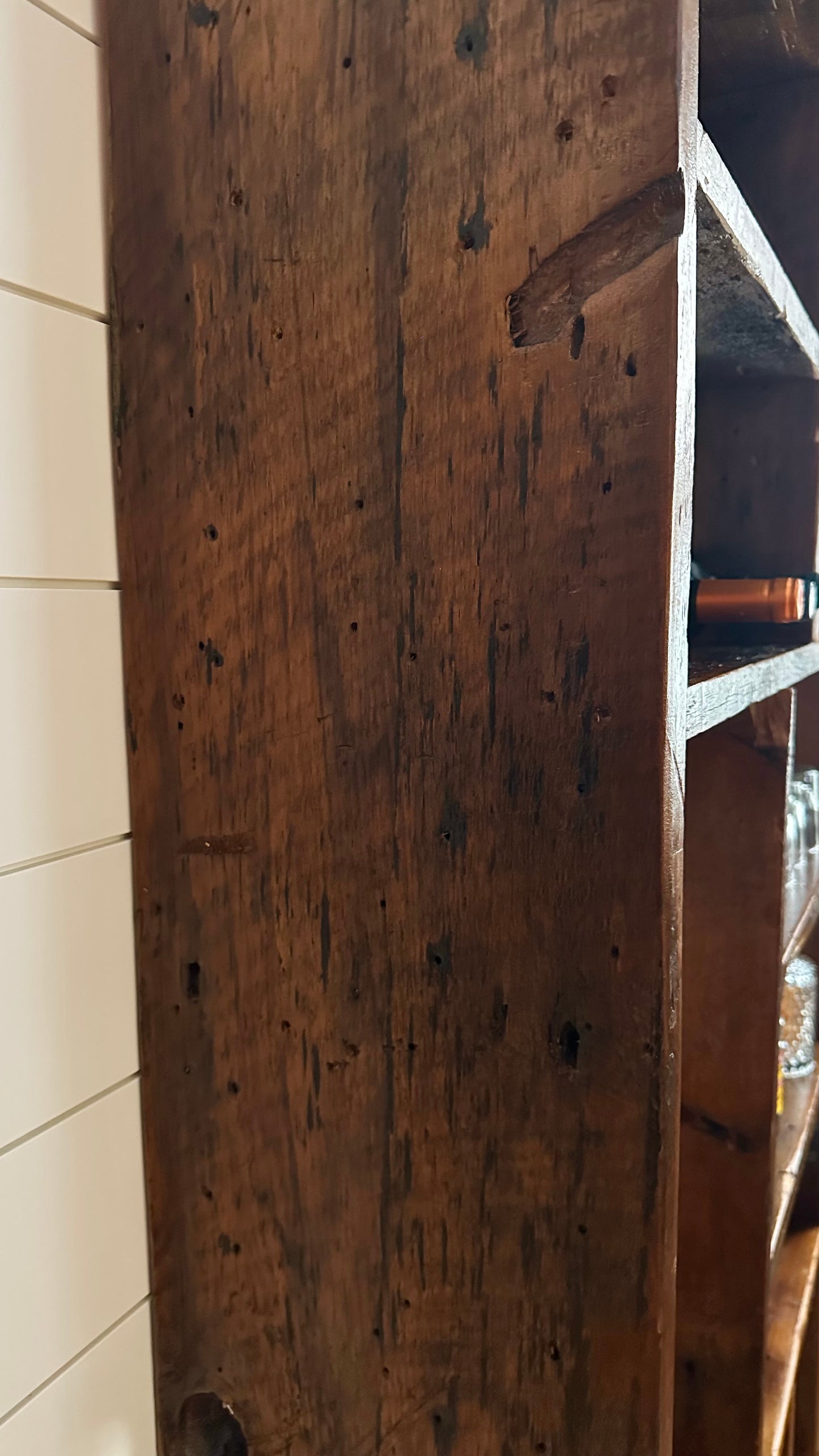 6’ H Rustic Reclaimed Wood Bookcase / Shelf