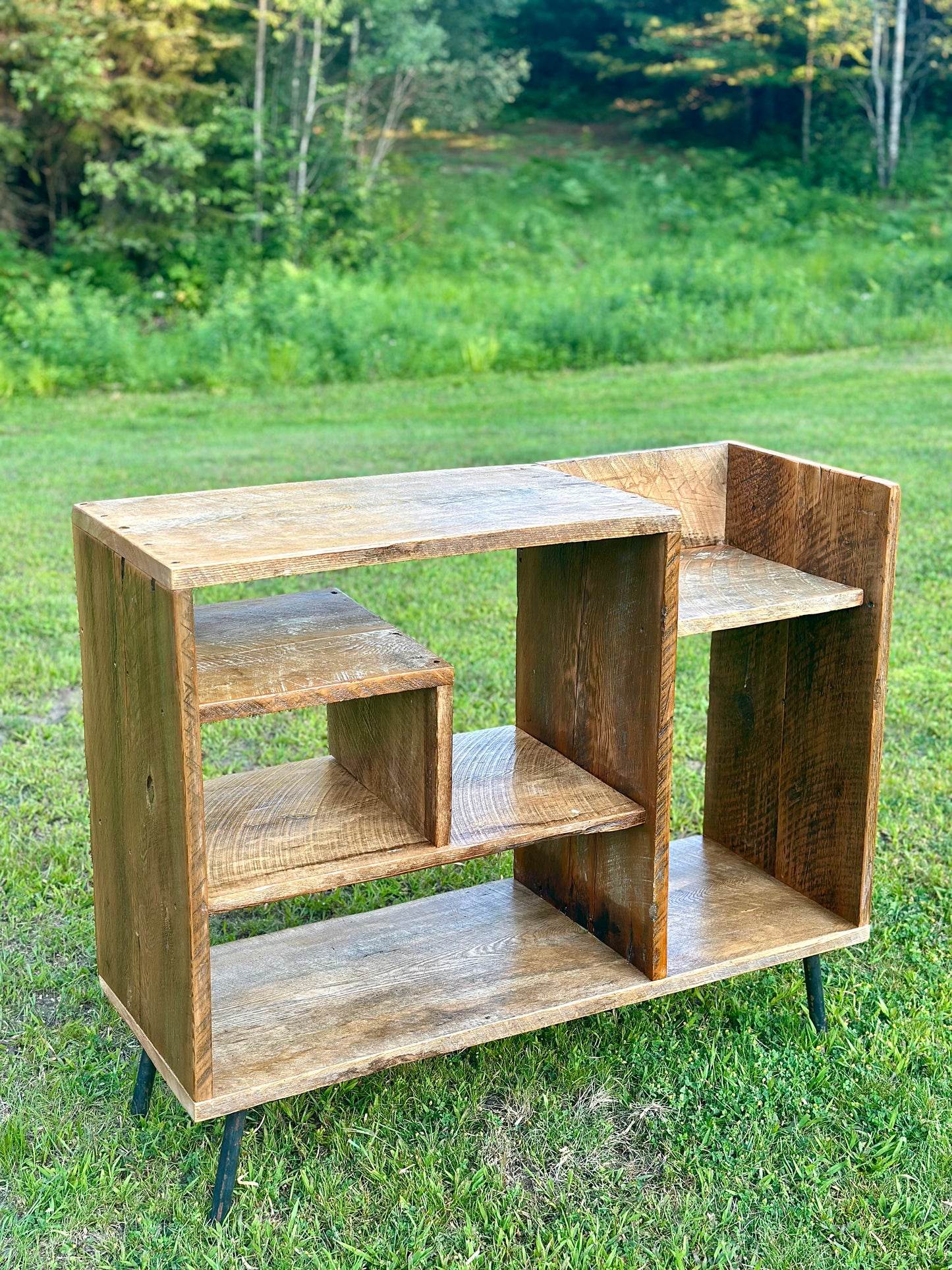 3.5' L Rustic Reclaimed Wood Retro Style Table
