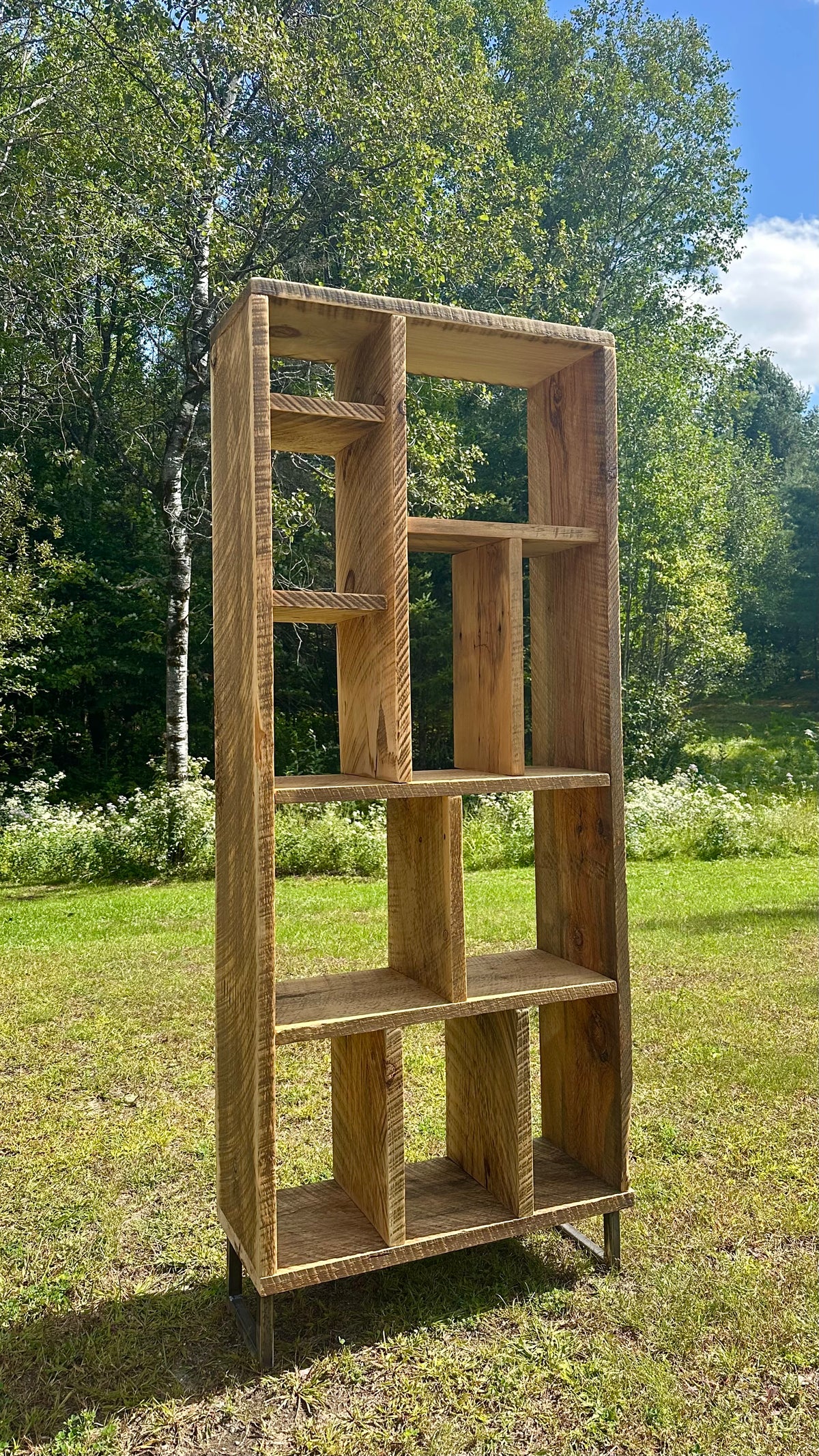 6' H Rustic Wood Bookcase / Shelf
