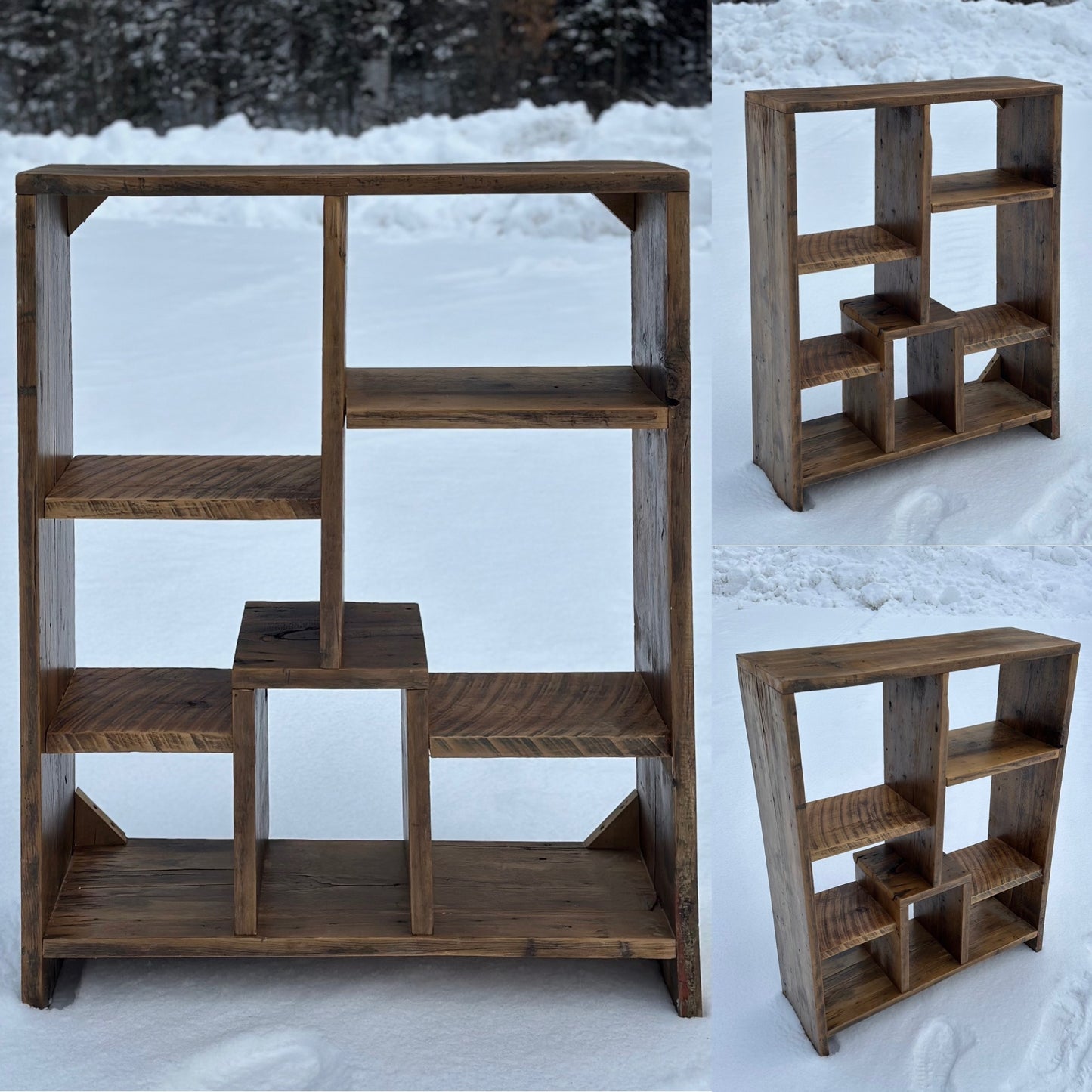Rustic Reclaimed Wood Bookcase