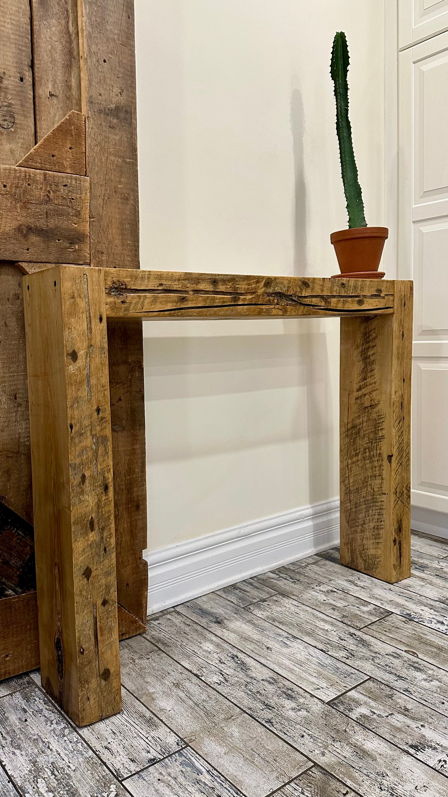 45” L Rustic Minimalist Console / Hallway / Sofa Table
