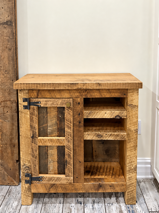 3’ L Rustic Reclaimed Wood Cabinet