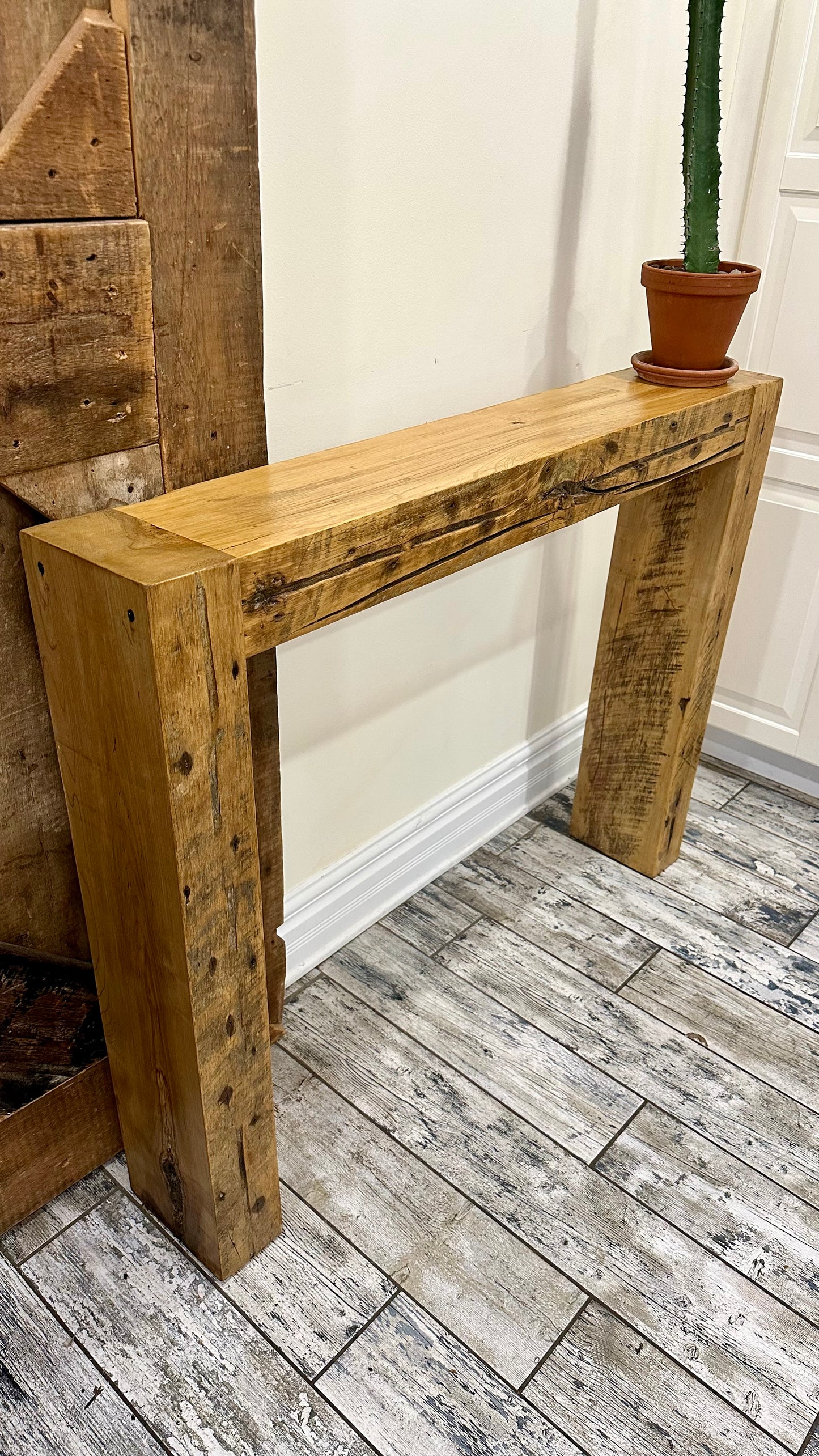 45” L Rustic Minimalist Console / Hallway / Sofa Table