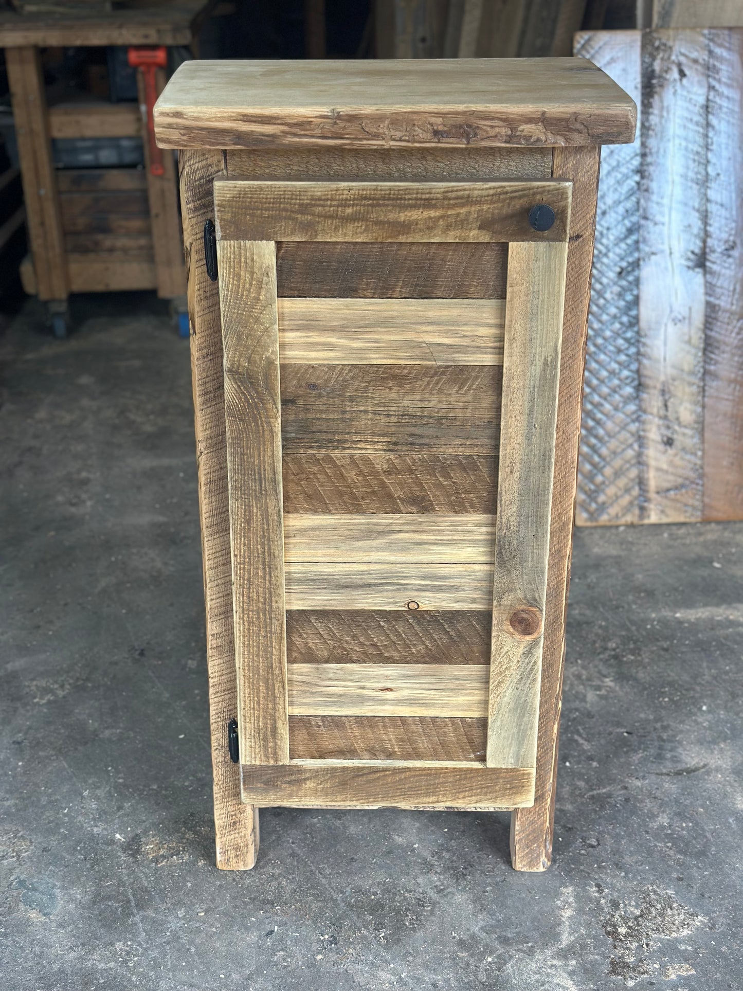 Rustic Wood Bar / Storage Cabinet