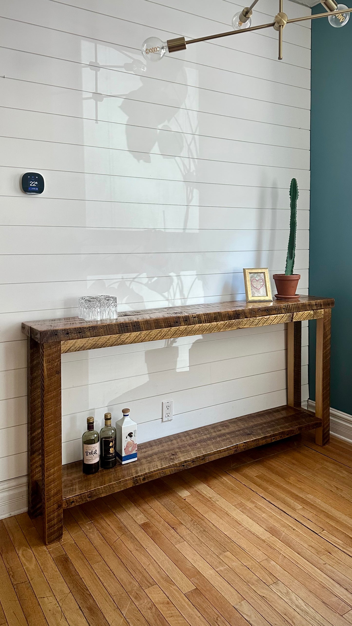 6’ L Rustic Reclaimed Wood Console Table