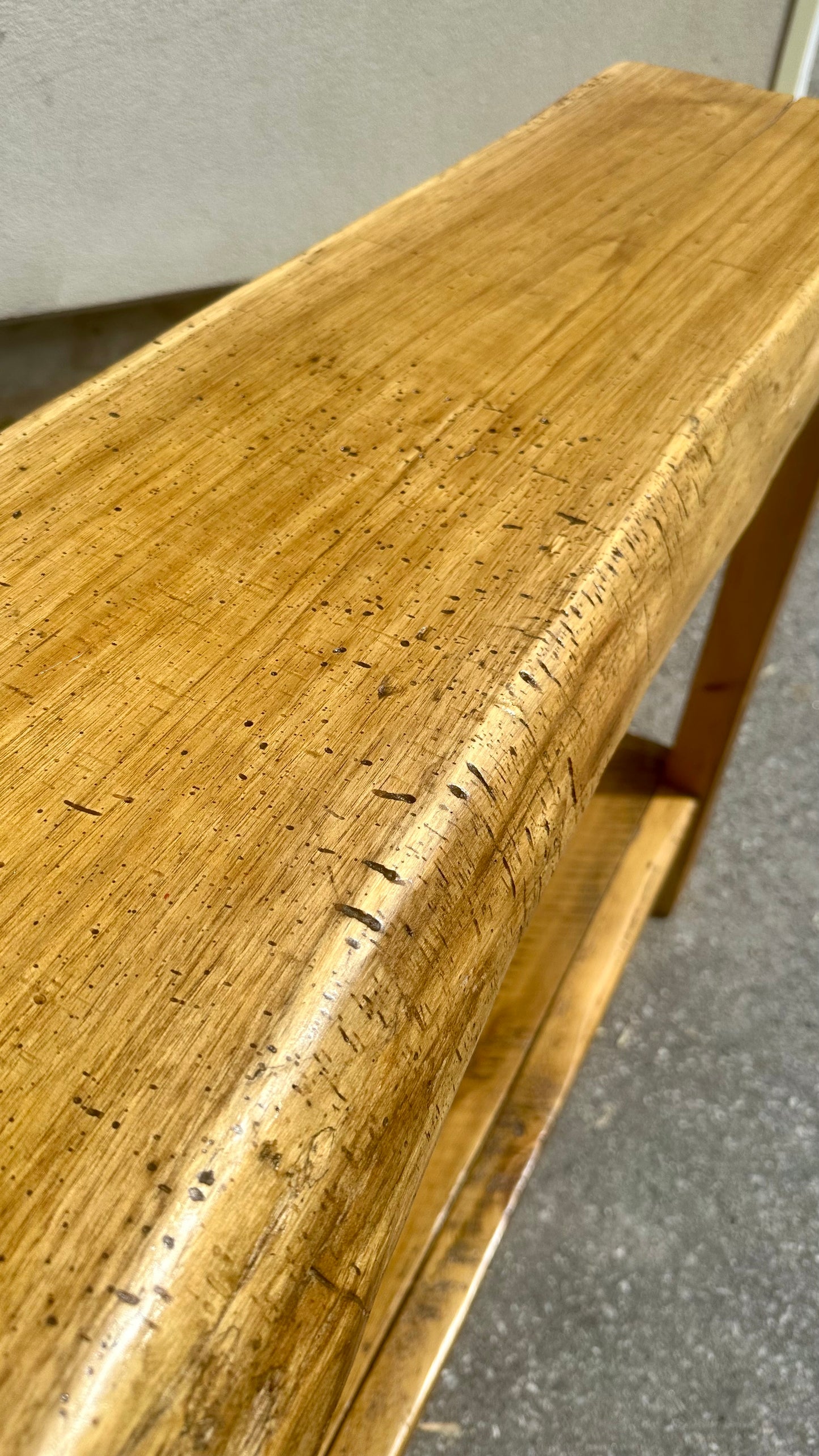 4' L Rustic Live Edge Bar / Console Table