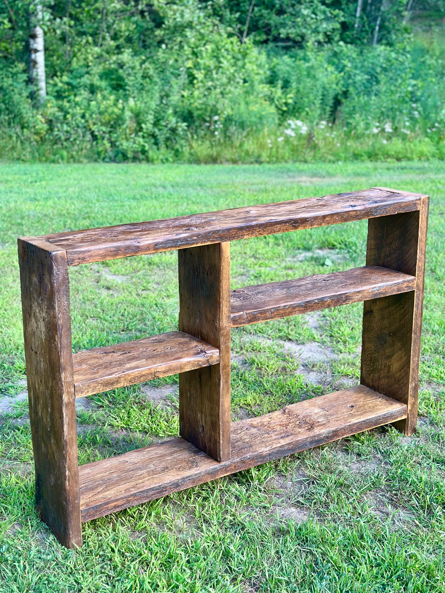 5’ L Rustic Reclaimed Wood Console / Bar Table