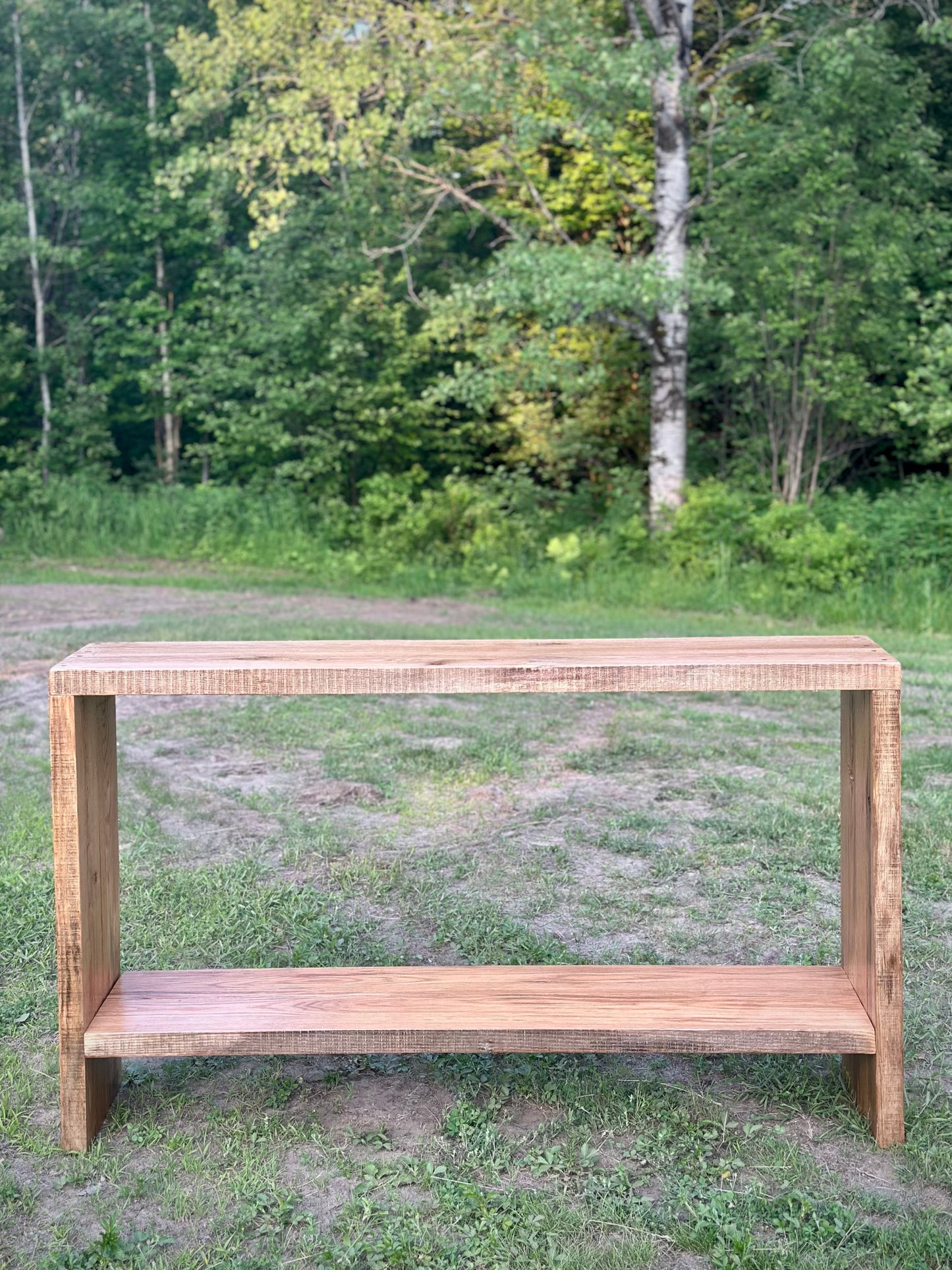 4 1/2’ L Rustic Oak Wood Console / Hallway Table
