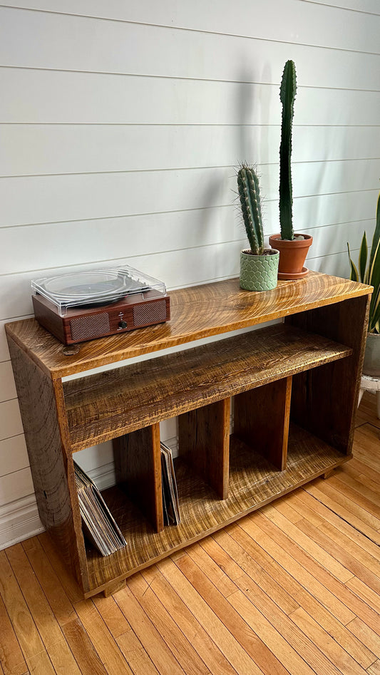 4’ L Rustic Wood Media Table / Stand