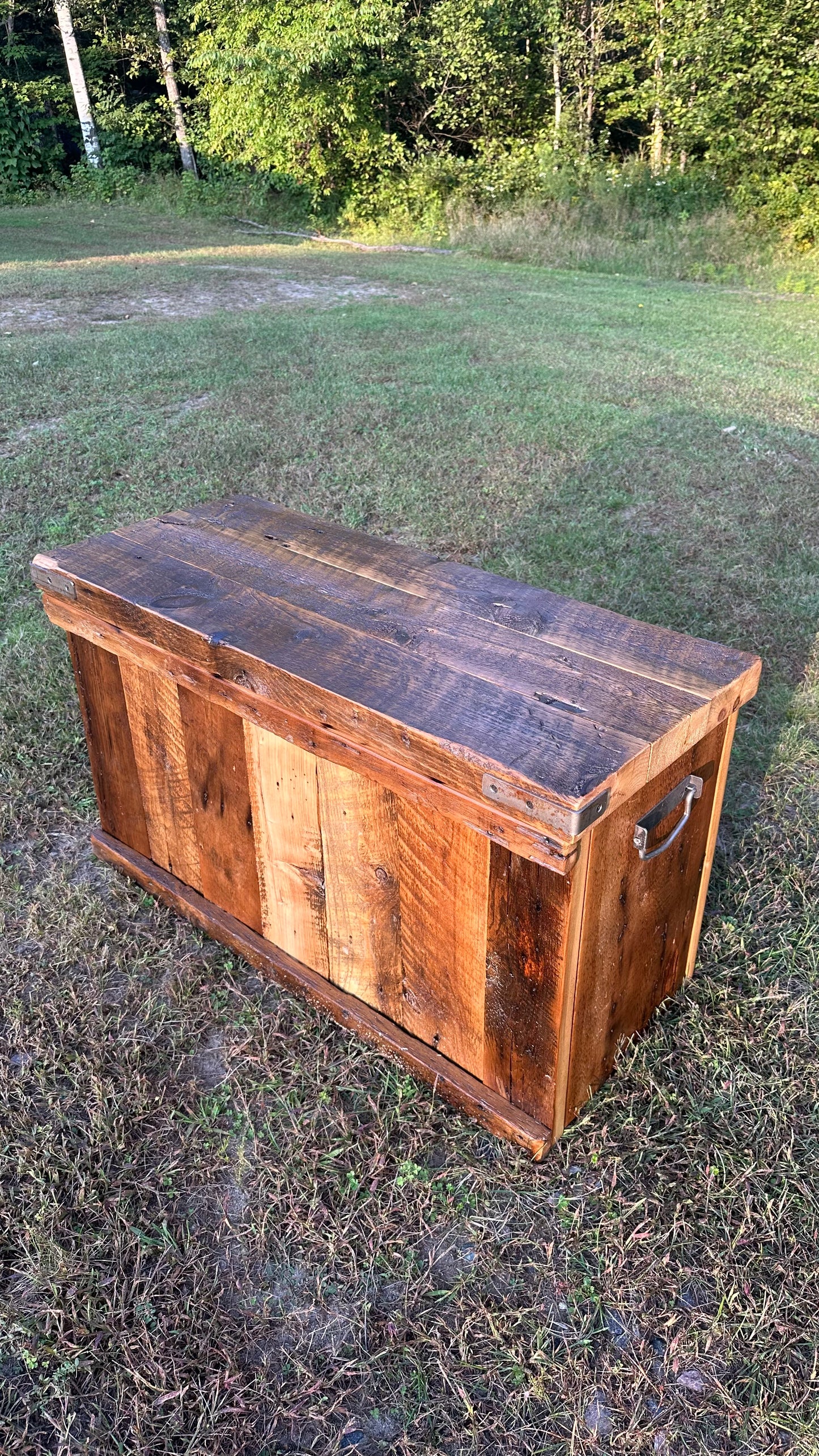 3’ L Rustic Reclaimed Wood Chest / Coffee Table / Bench