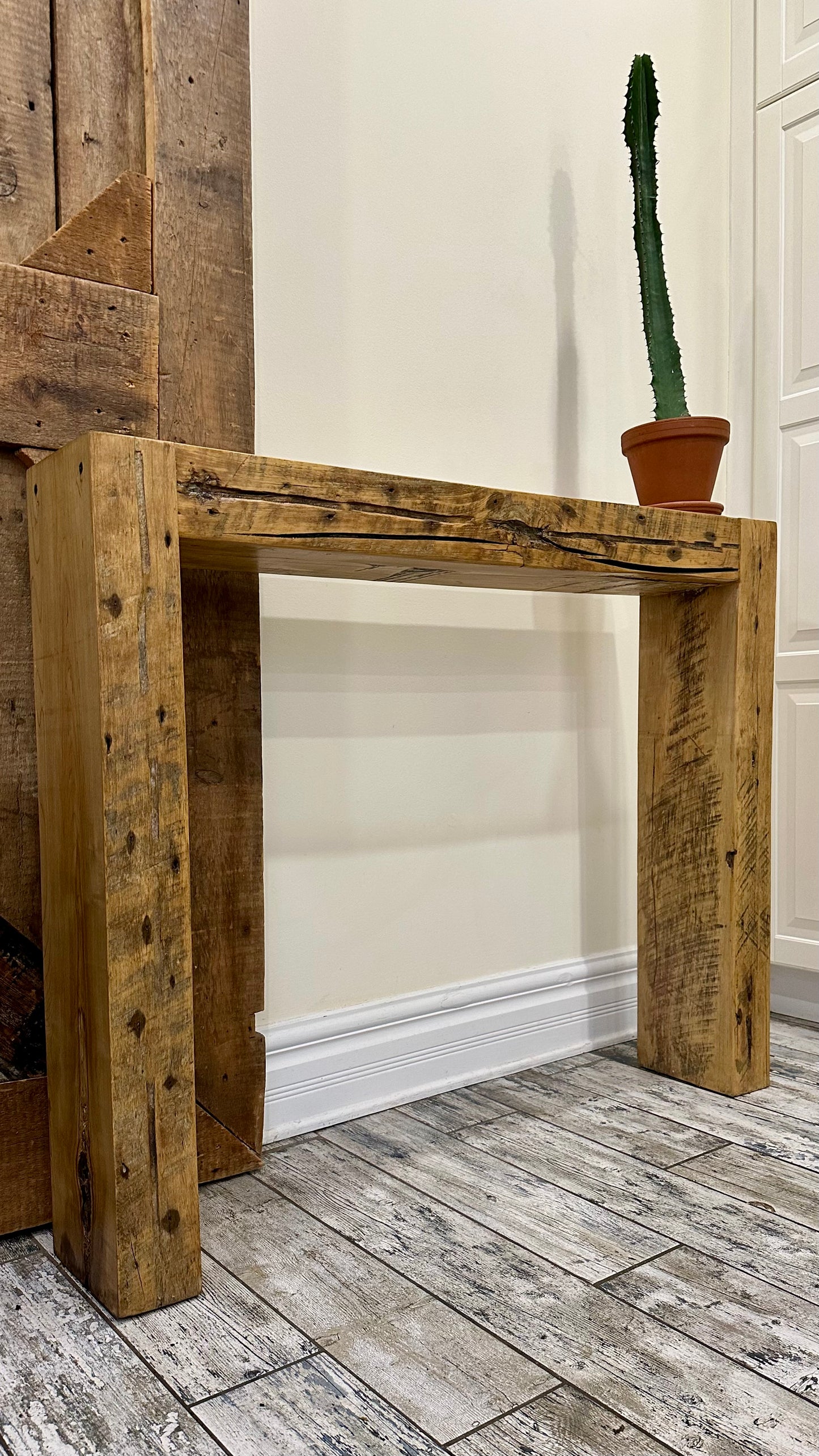 45” L Rustic Minimalist Console / Hallway / Sofa Table