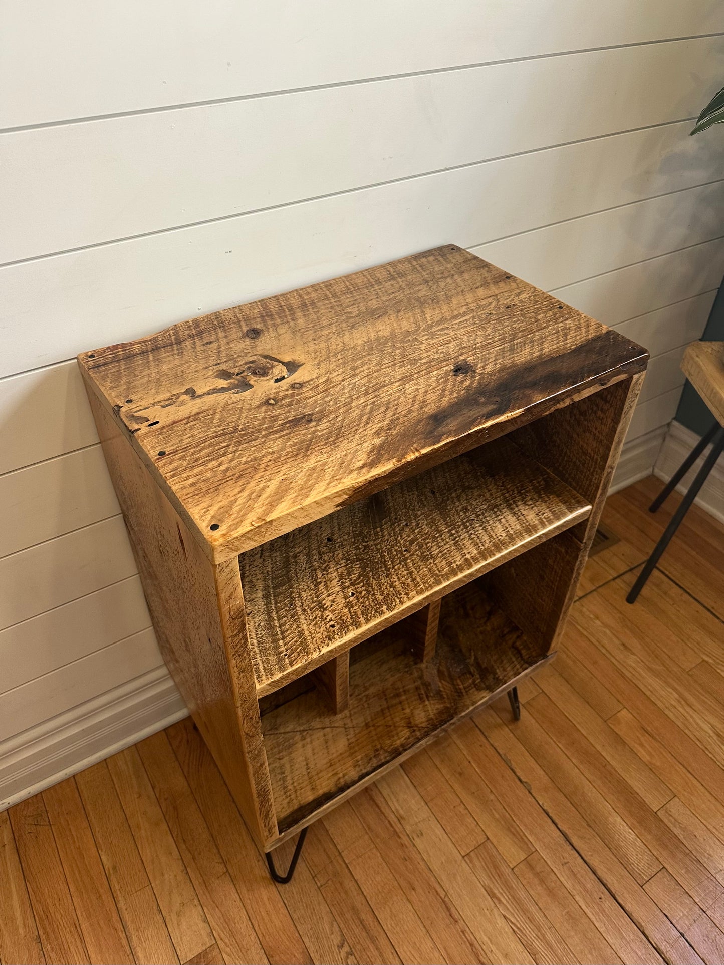 Rustic Wood Vinyl / Media Table