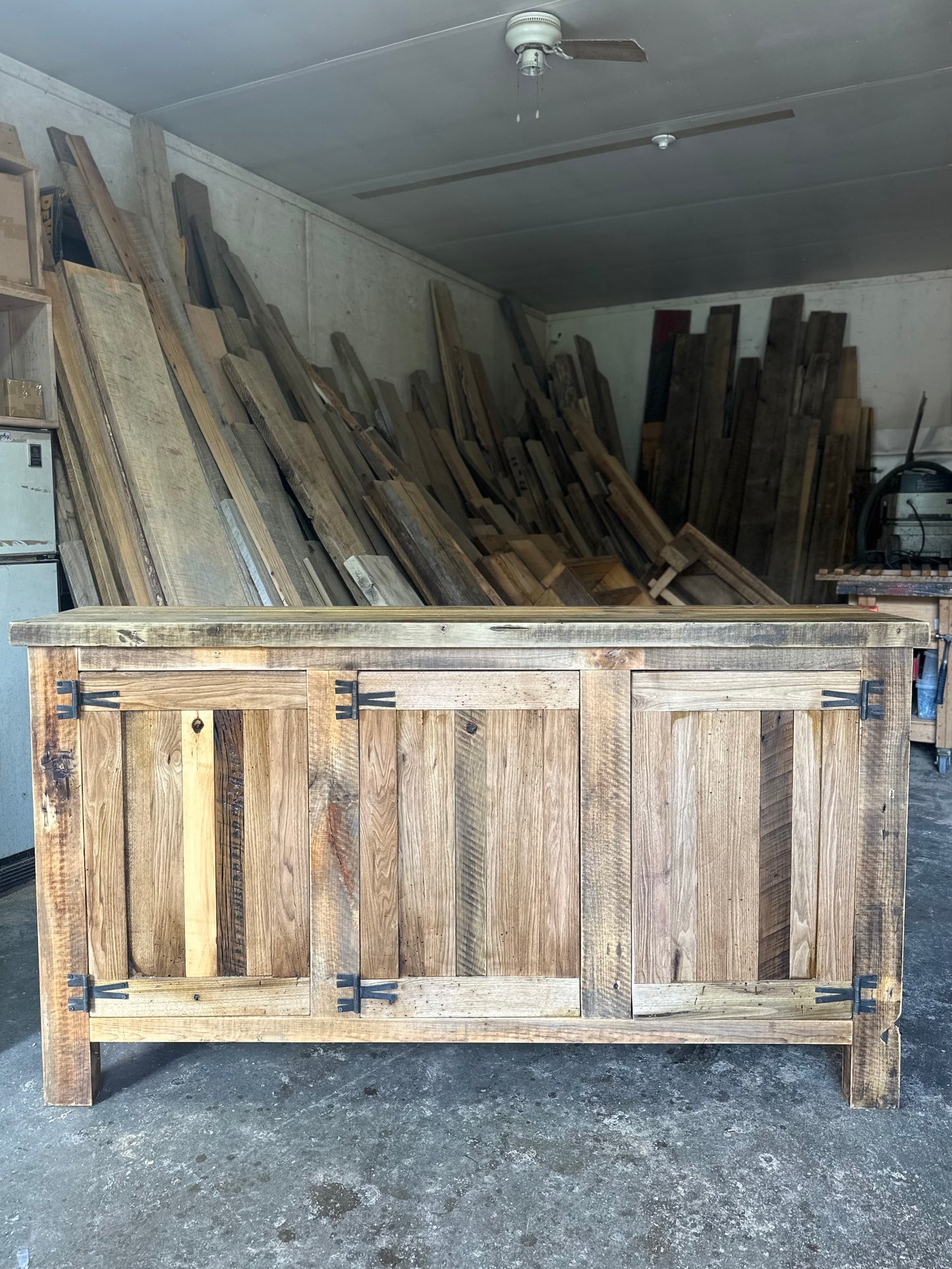 6’ L Rustic Bar Height Sideboard / Cabinet