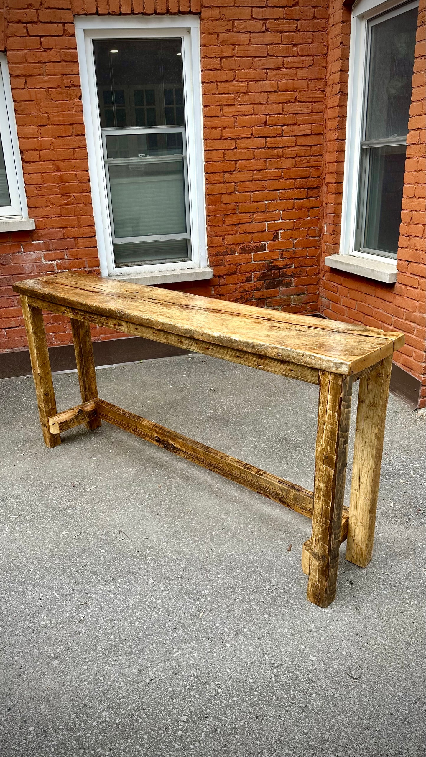 6’ L Rustic Reclaimed Wood Bar Table