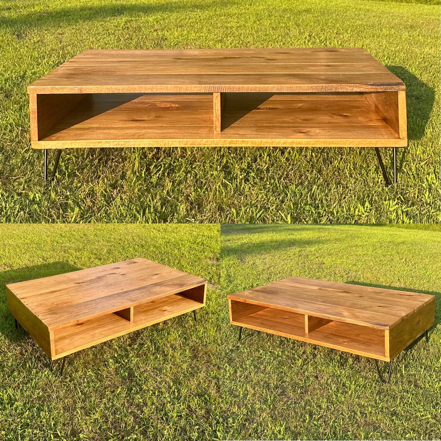 Rustic Retro Inspired Wood Coffee Table