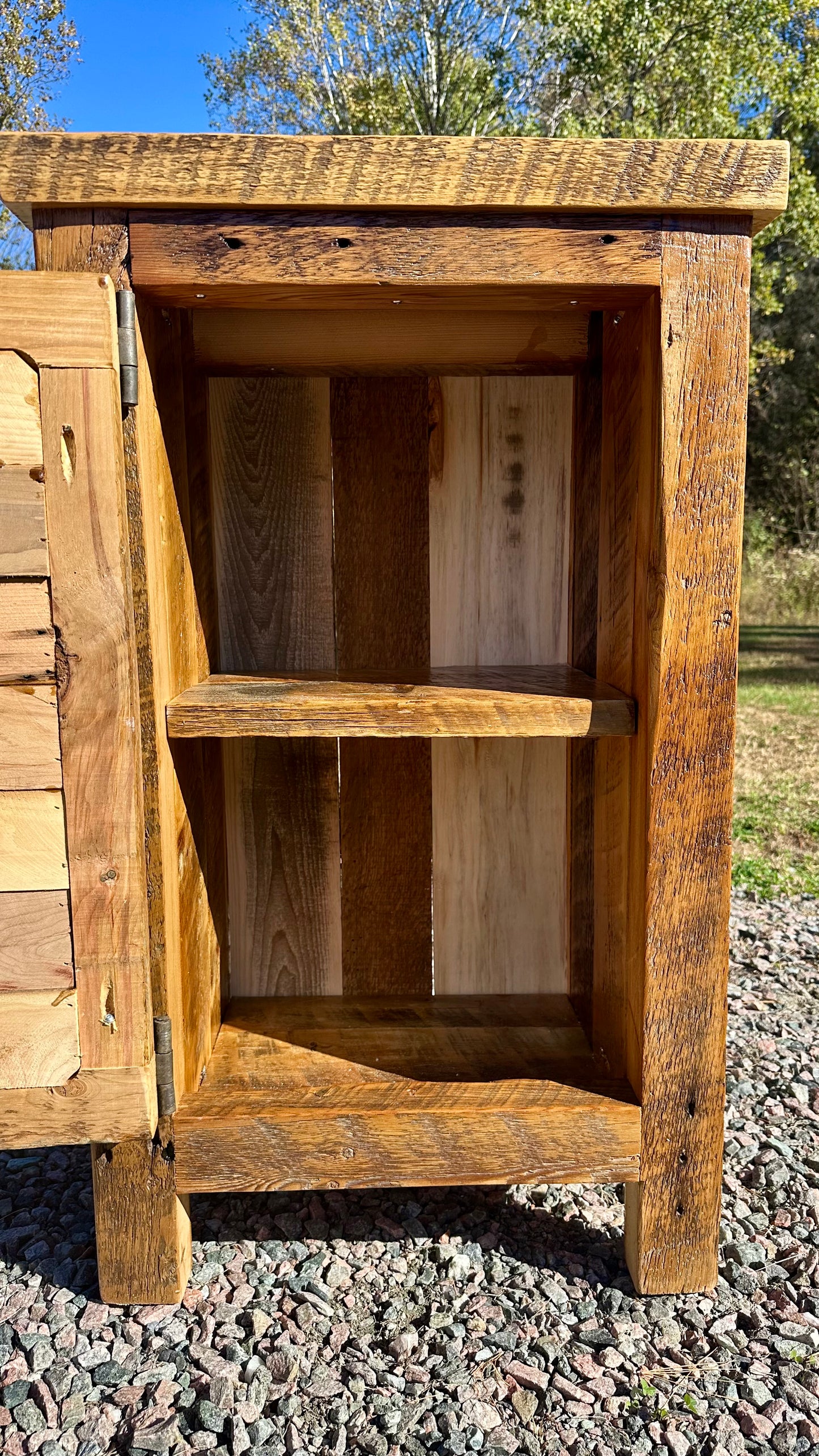22” L Rustic Reclaimed Wood Cabinet
