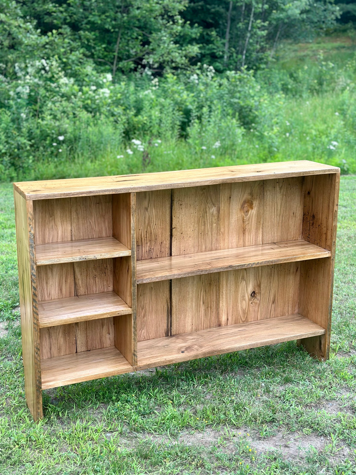 4’ Rustic Butternut Wood Console / Media Table