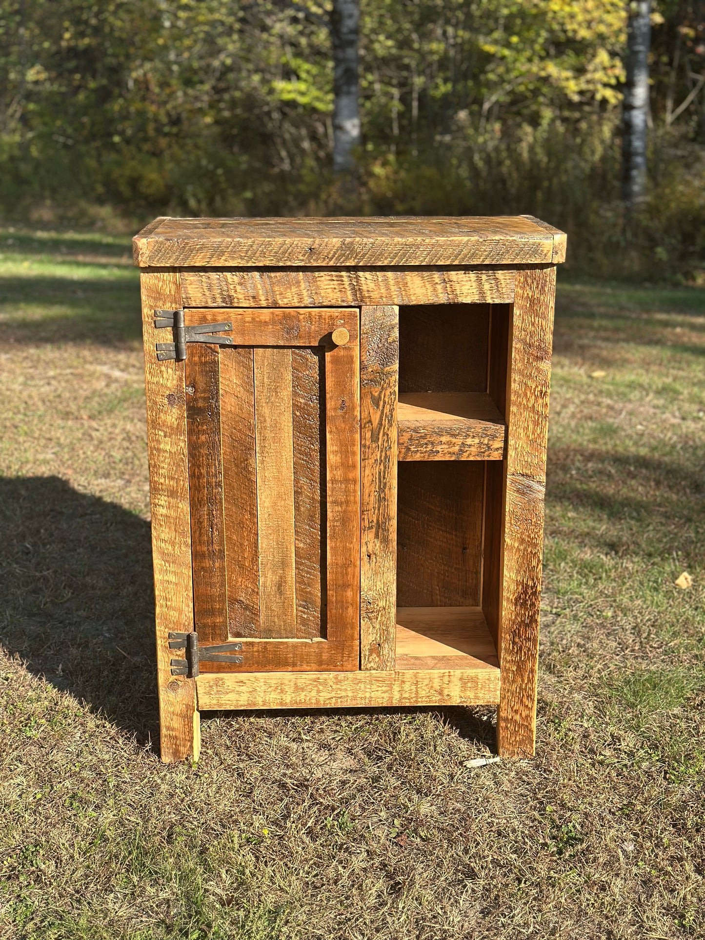27” L Rustic Reclaimed Wood Compact Cabinet
