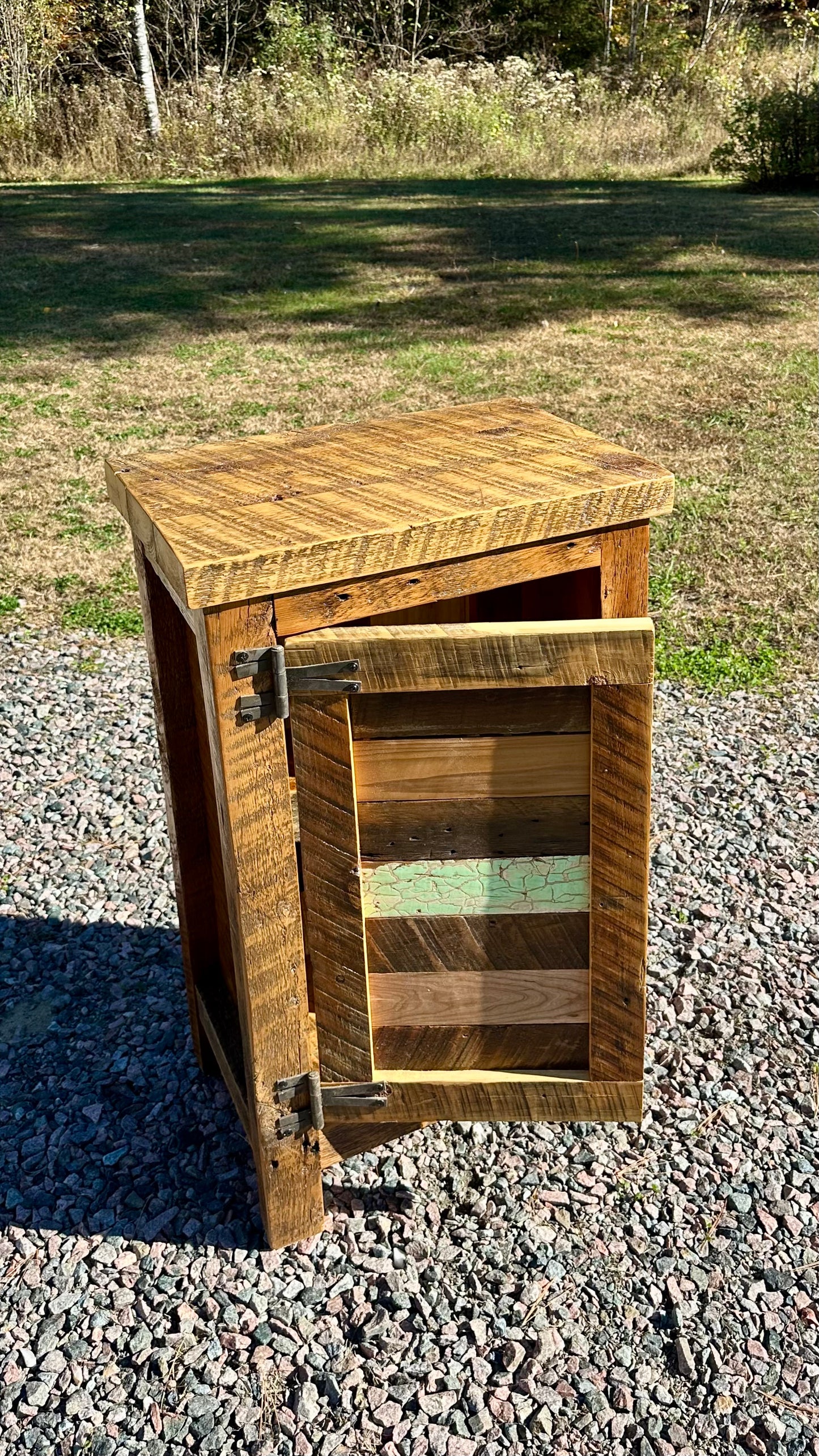 22” L Rustic Reclaimed Wood Cabinet