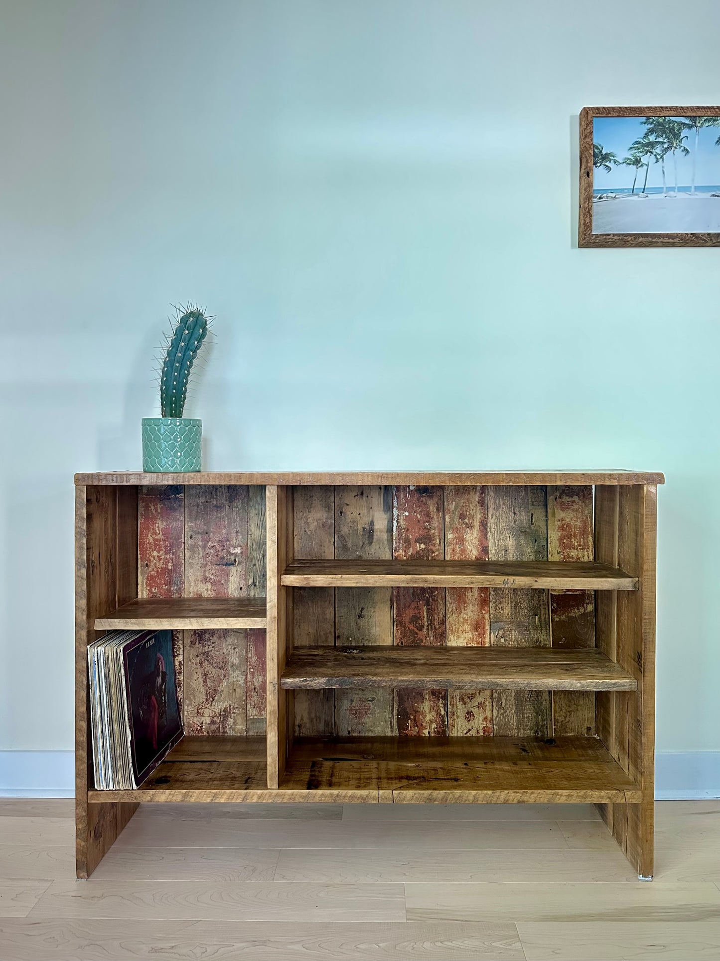 4’ L Rustic Reclaimed Wood Console / Media Table