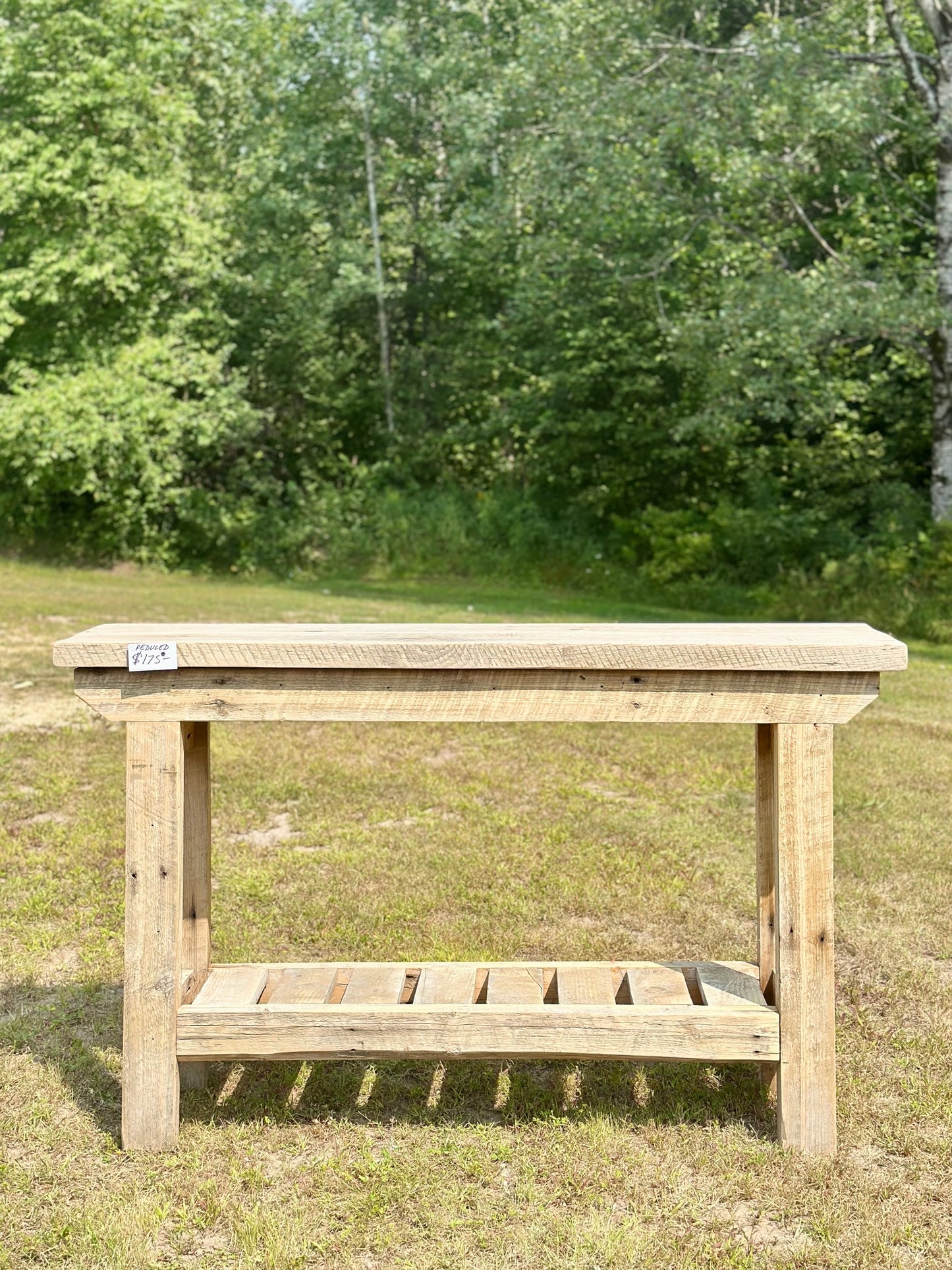 5’ L Rustic Wood Indoor / Outdoor Bar or Console Table