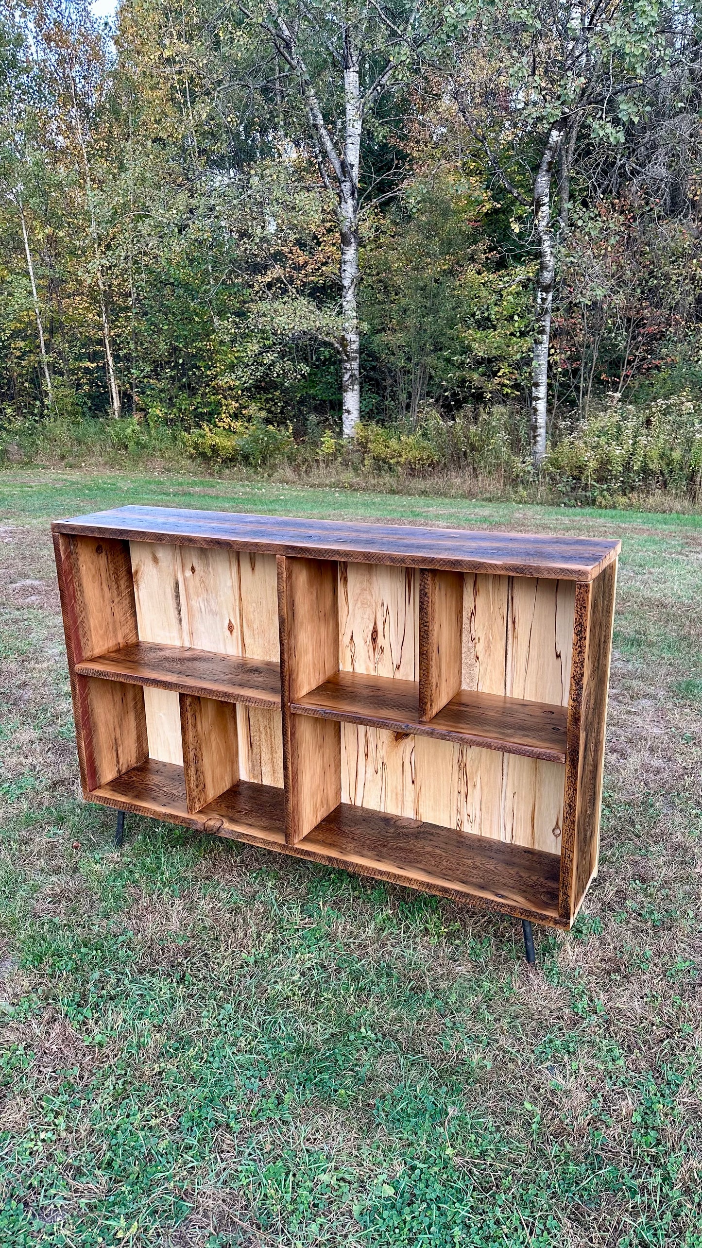 4 1/2’ L Rustic Reclaimed Wood Console / Sofa Table