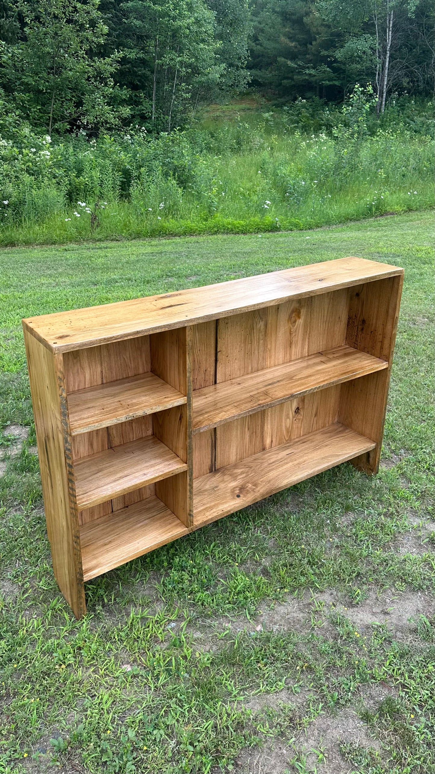 4’ Rustic Butternut Wood Console / Media Table