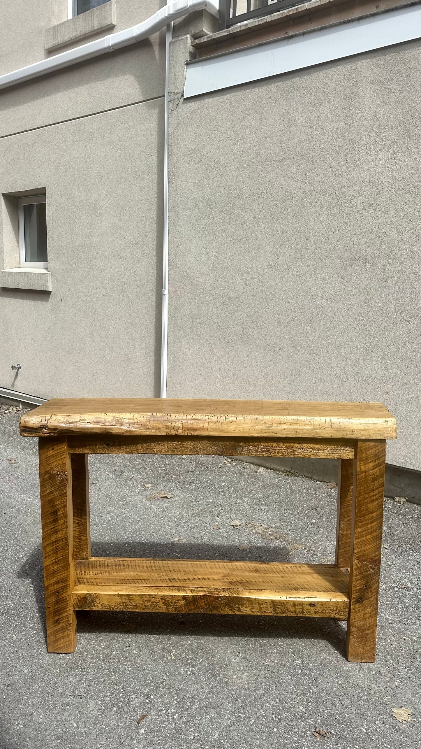 4' L Rustic Live Edge Bar / Console Table