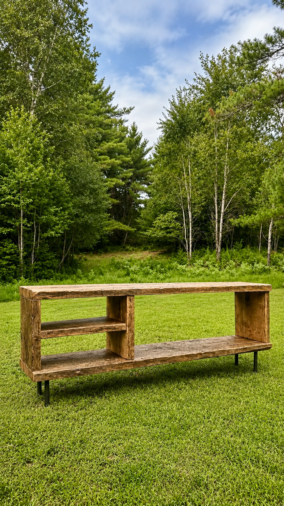 6' Rustic Reclaimed Wood Minimalist Table