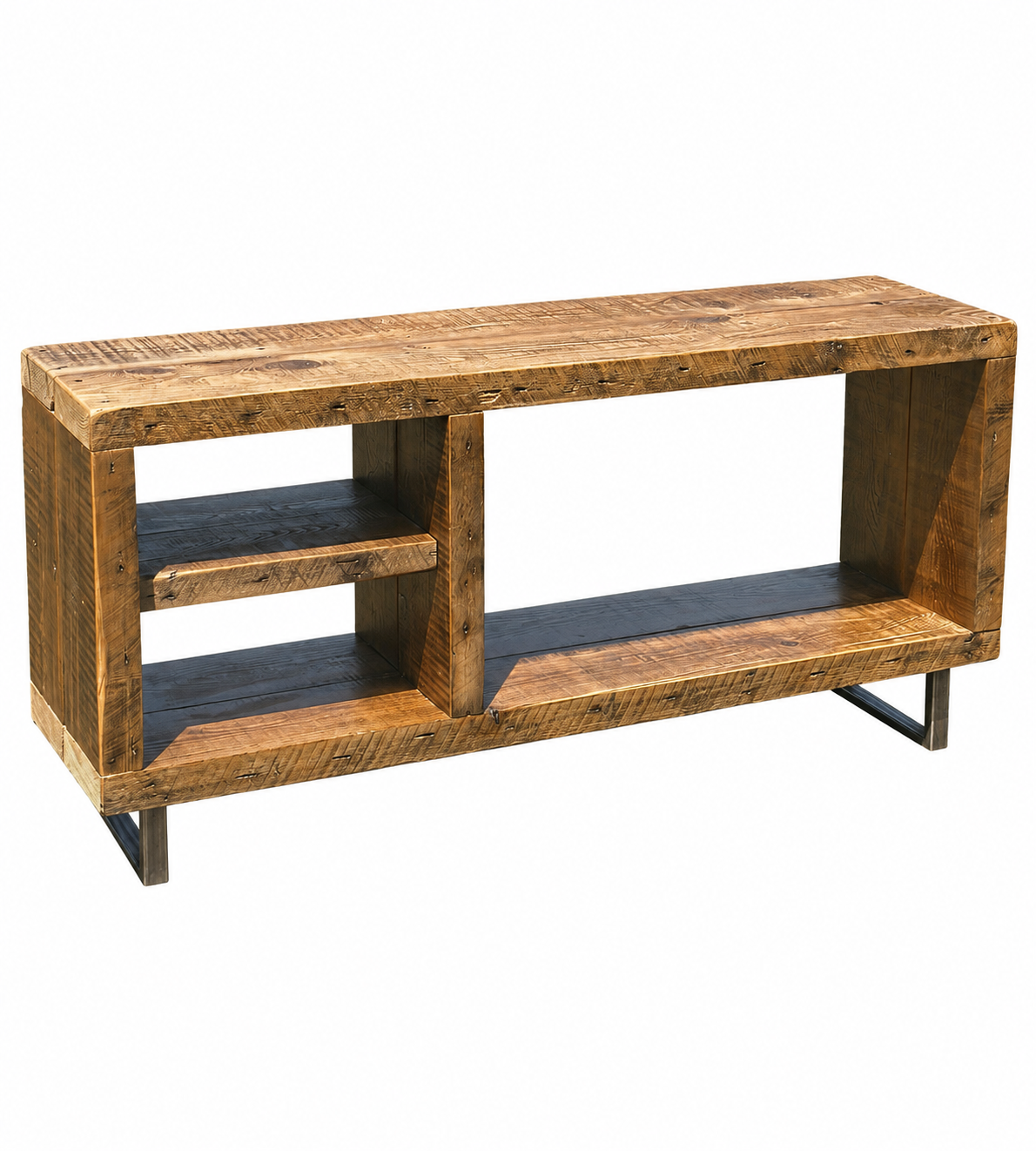4' L Rustic Wood Media / Console Table