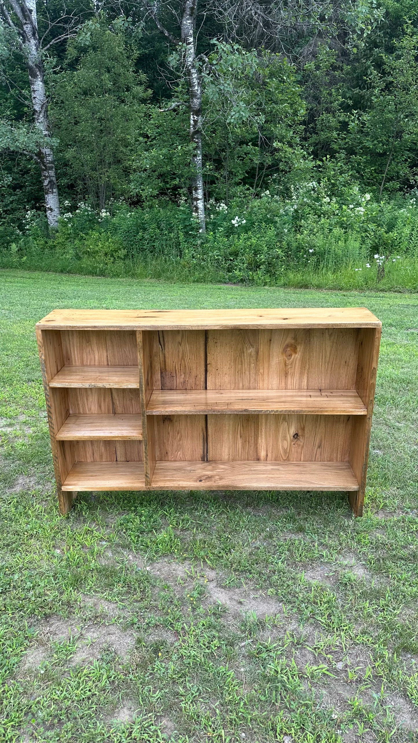 4’ Rustic Butternut Wood Console / Media Table