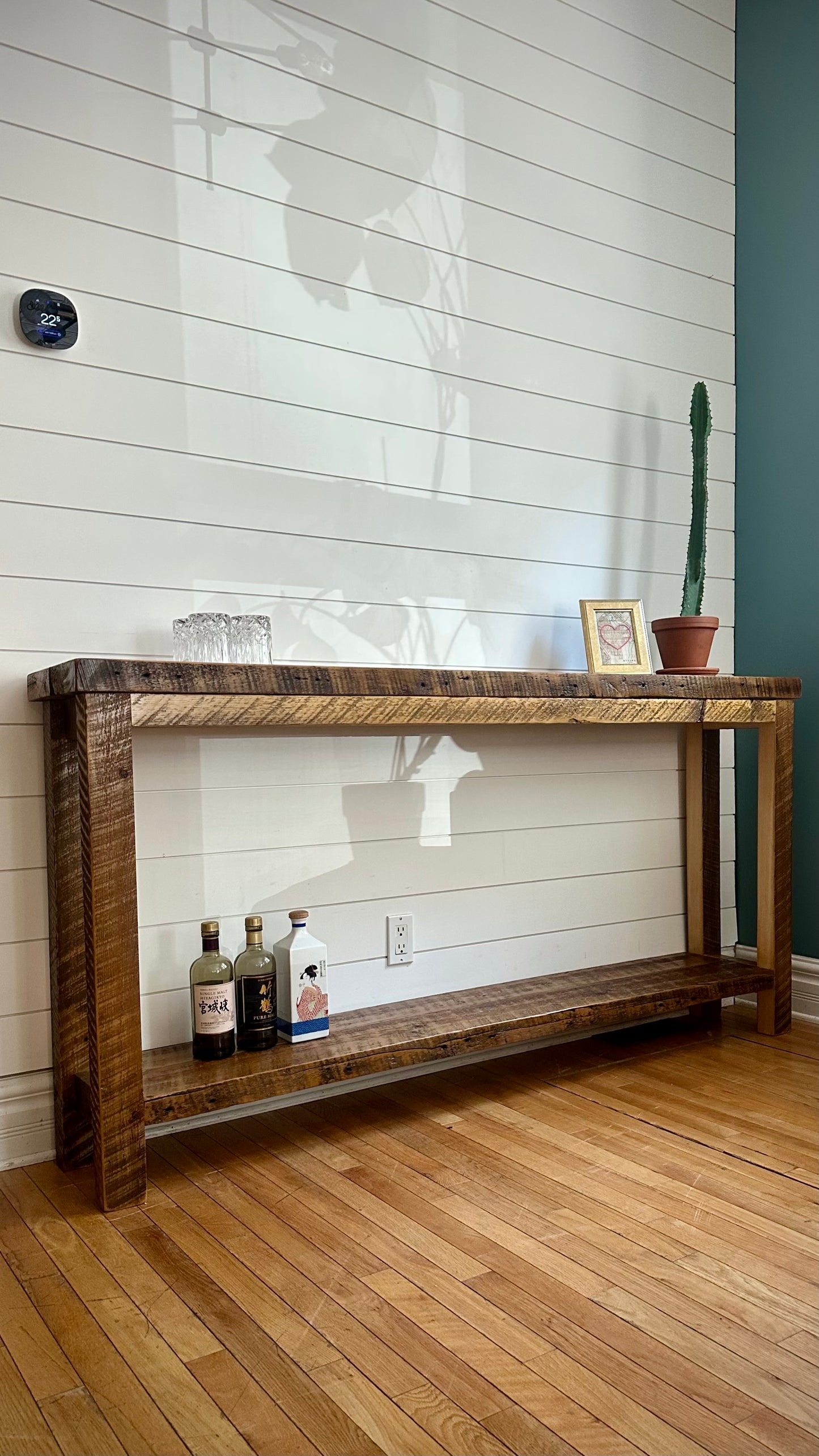 6’ L Rustic Reclaimed Wood Console Table