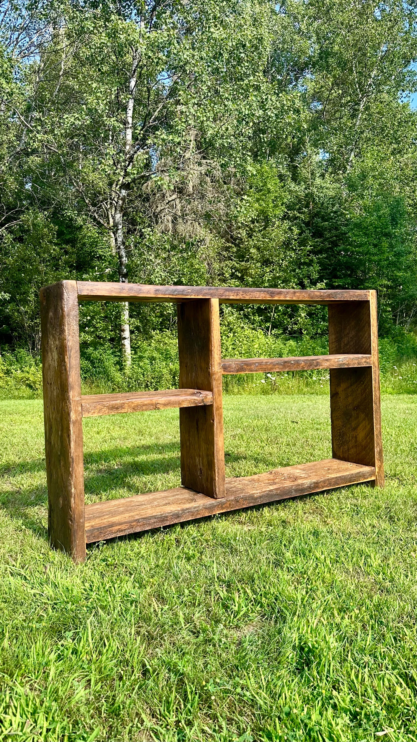 5’ L Rustic Reclaimed Wood Console / Bar Table