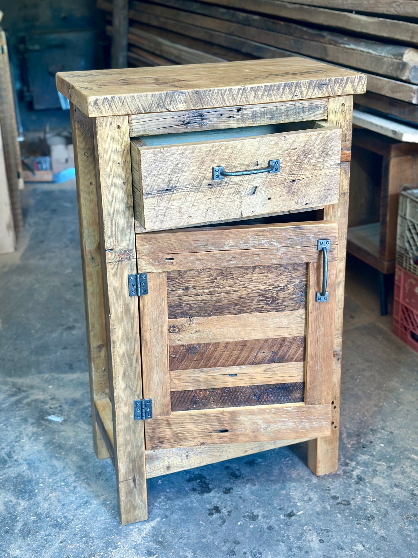 2' L Rustic Reclaimed Wood Cabinet