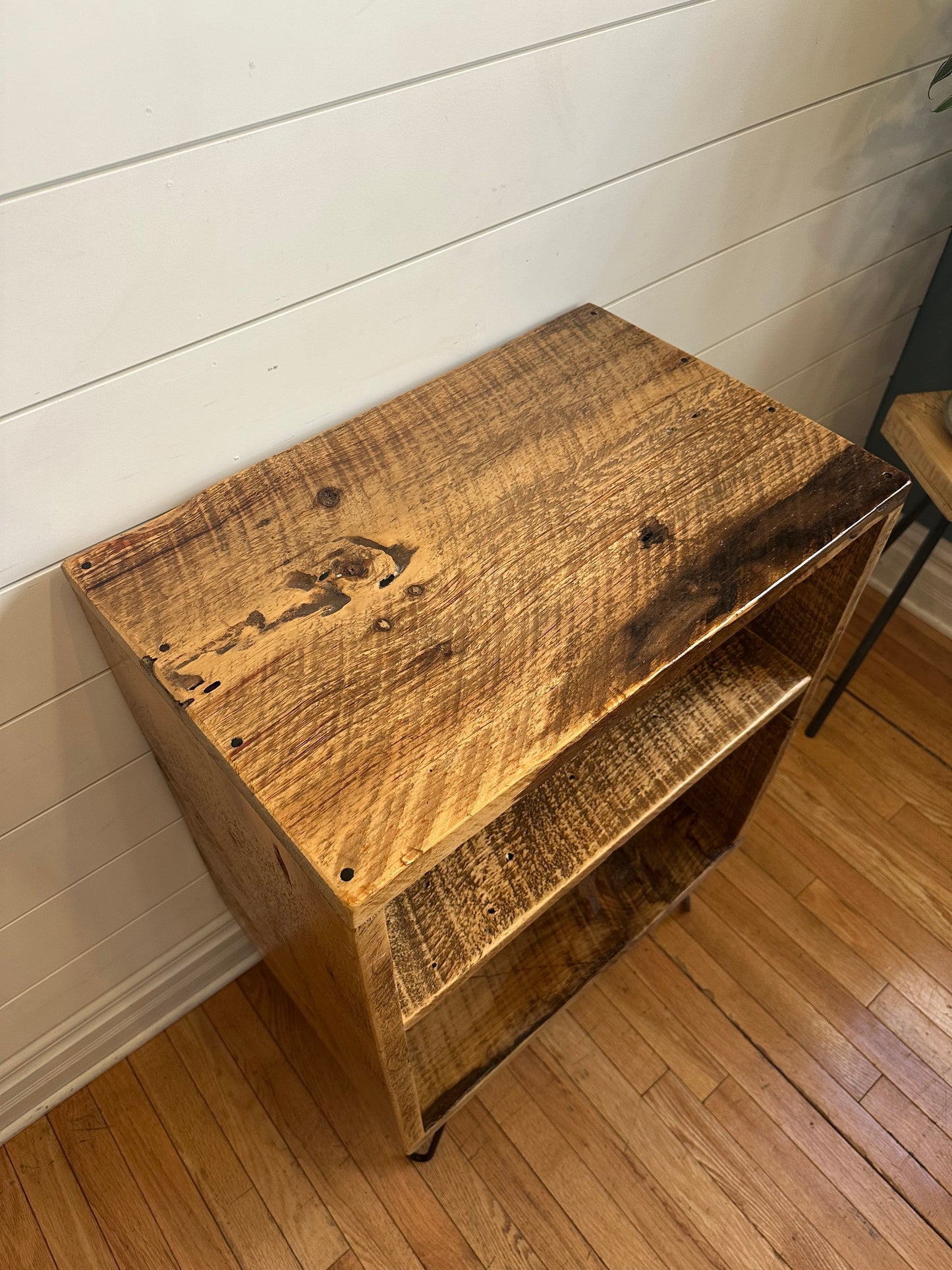Rustic Wood Vinyl / Media Table