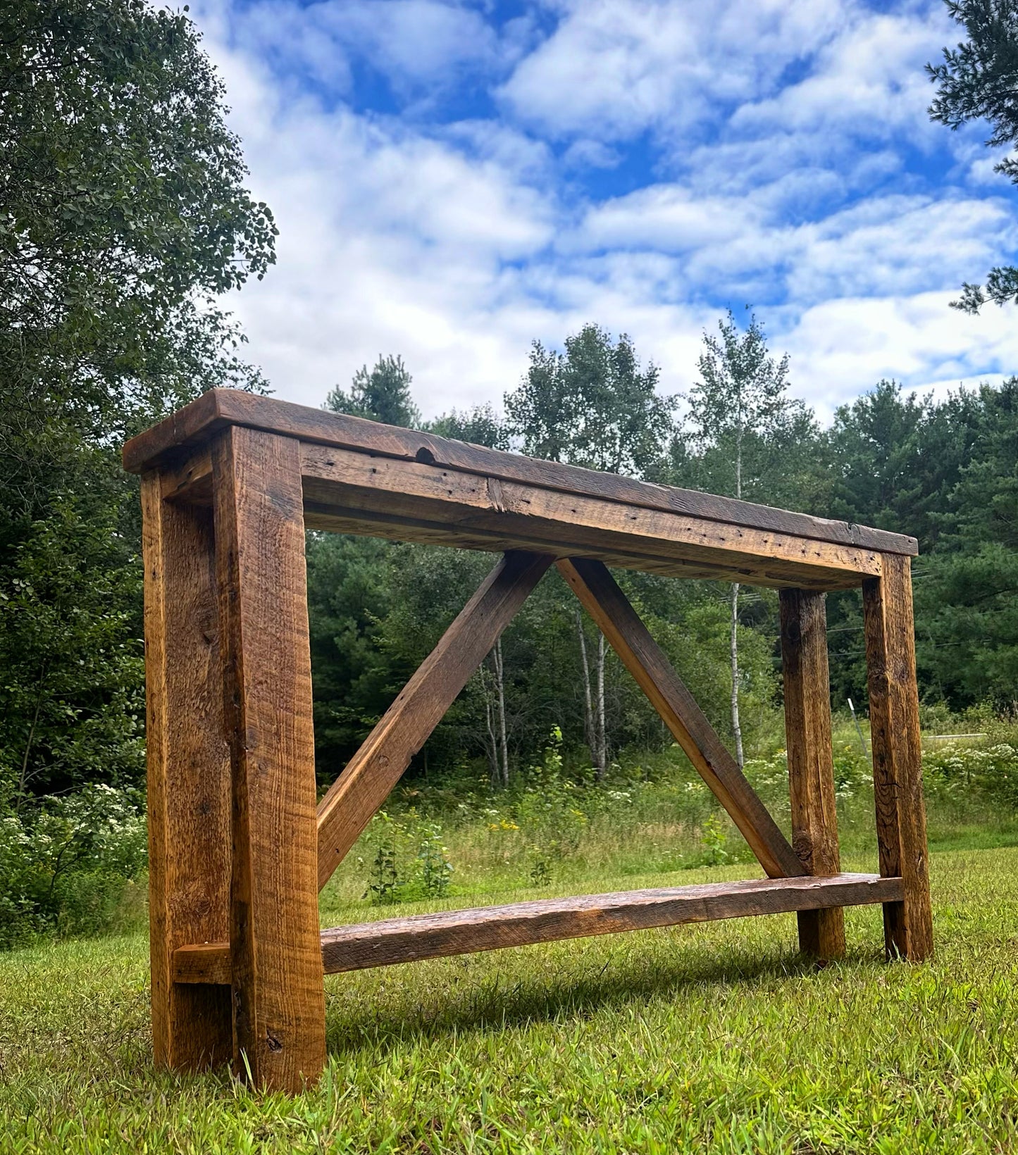 5 1/2’ Rustic Wood Farmhouse Style Table