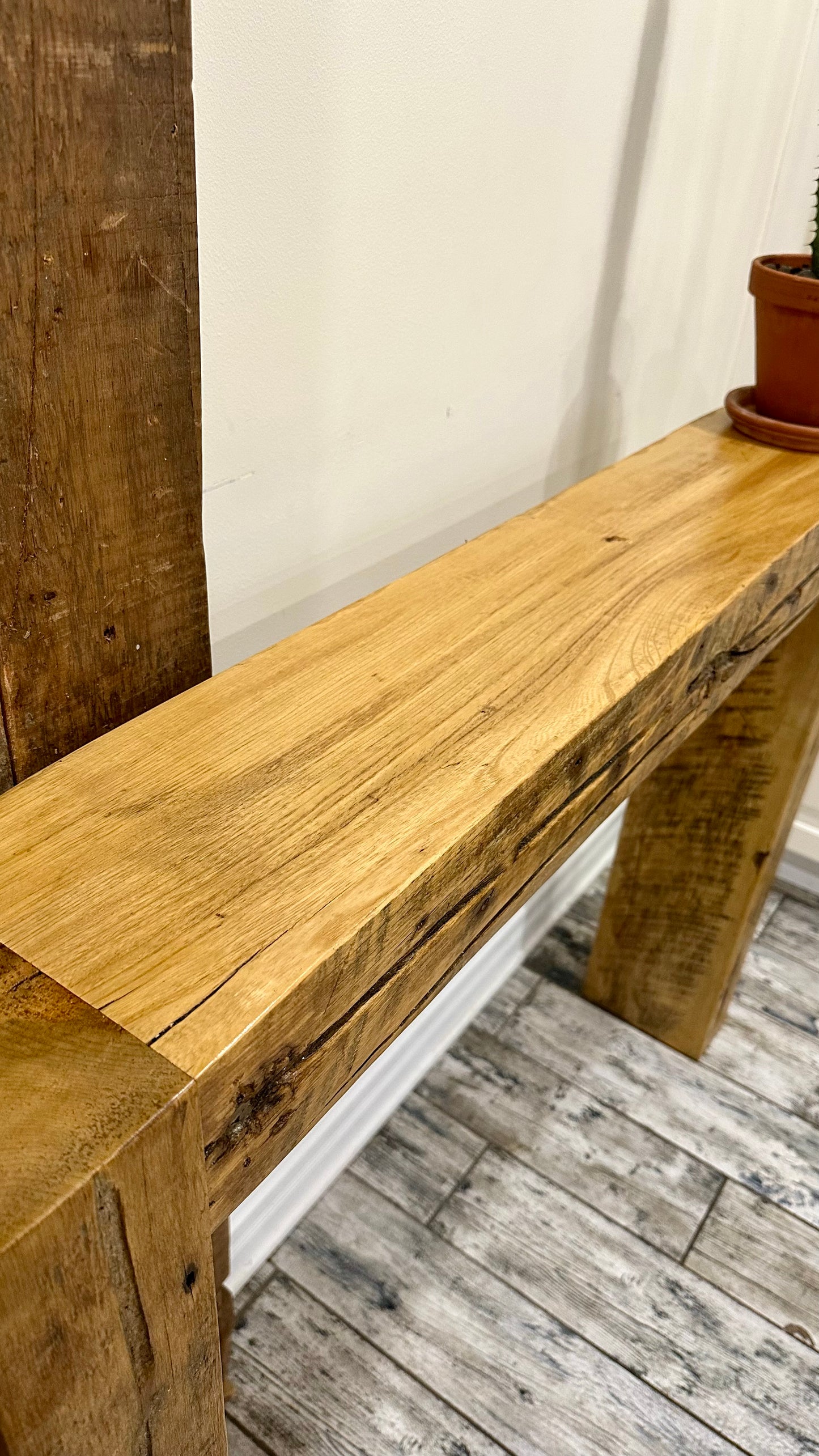 45” L Rustic Minimalist Console / Hallway / Sofa Table
