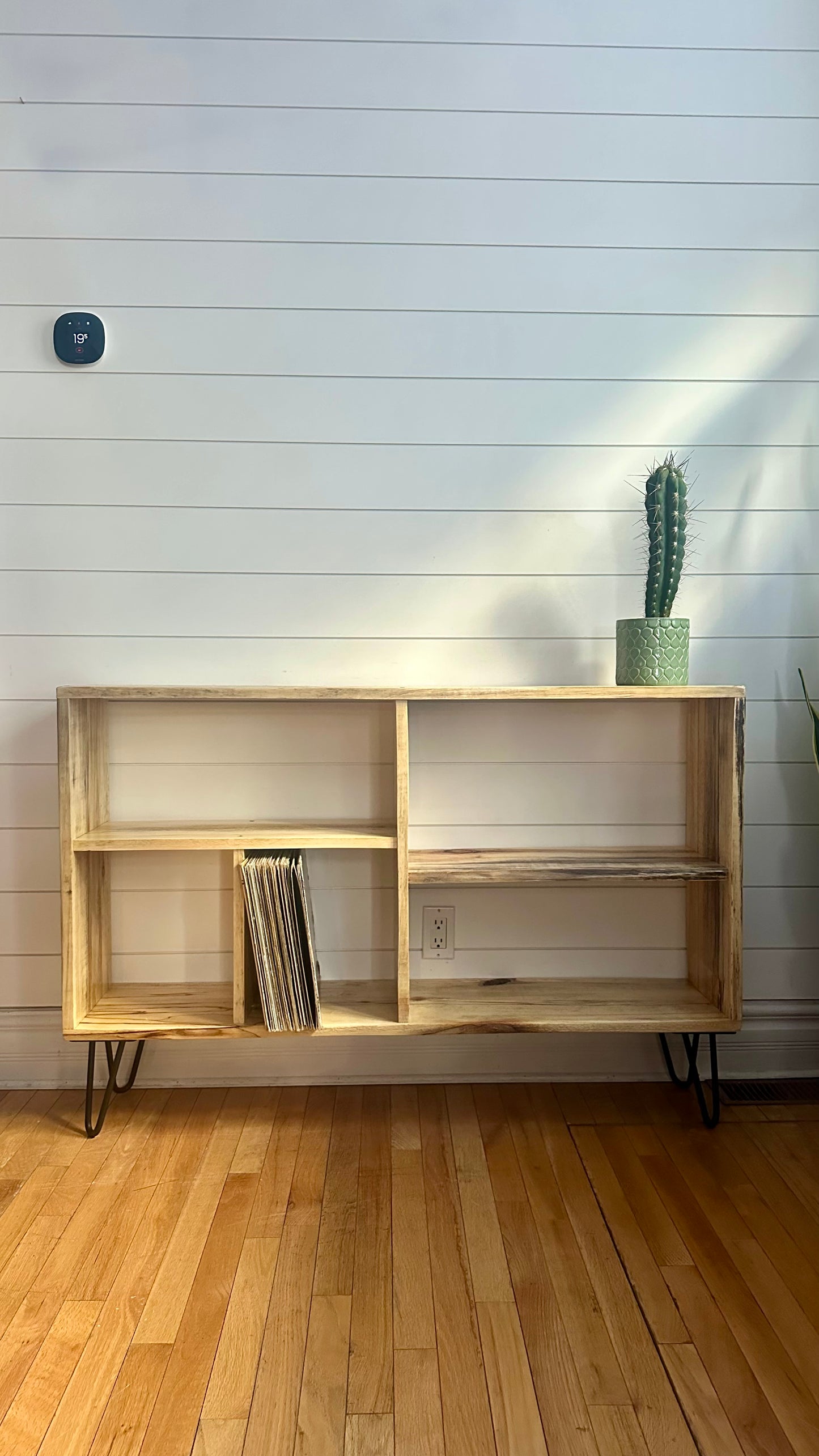 4’ L Rustic Poplar Wood Console Table