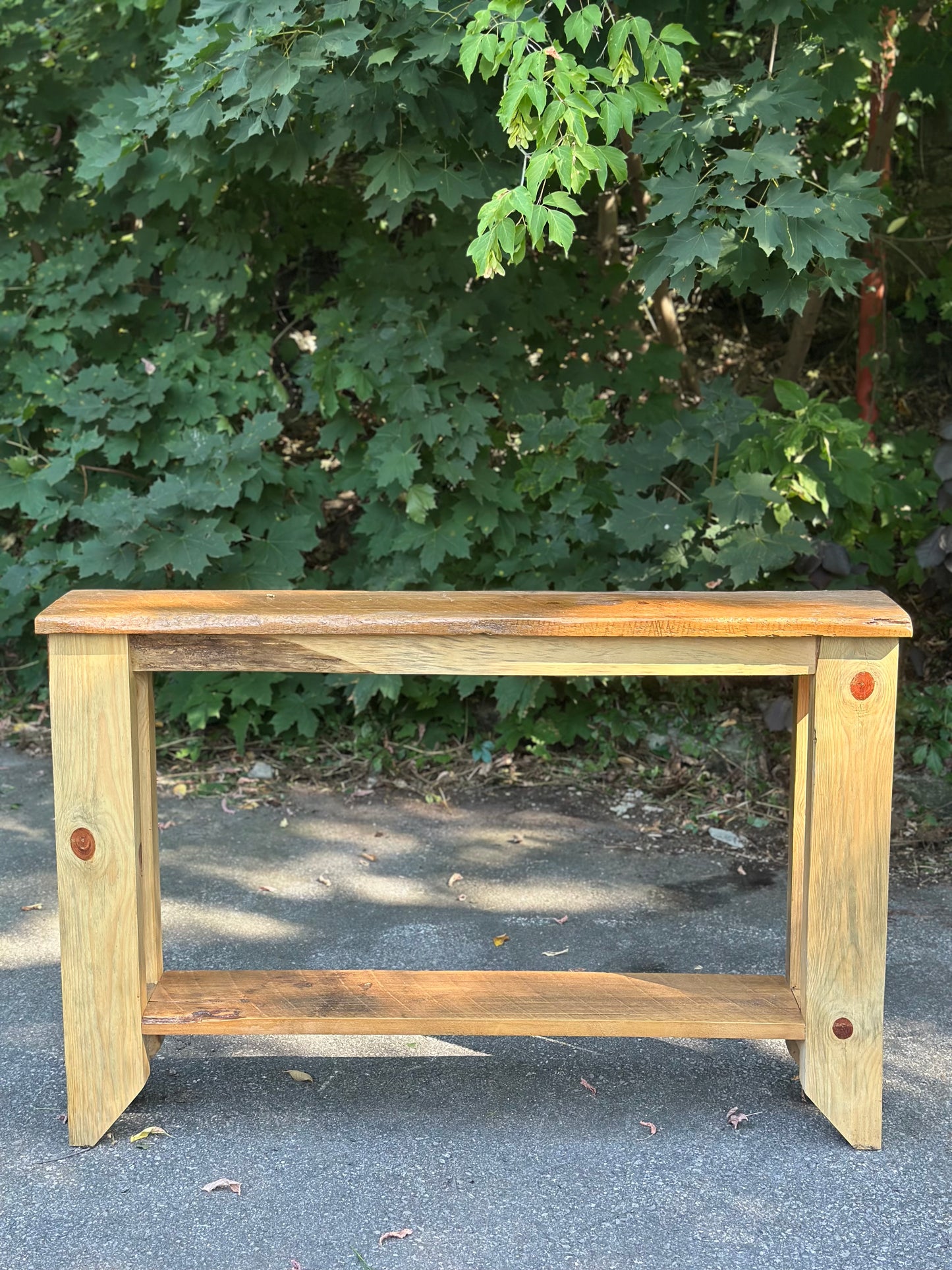 4’ Rustic Wood Console Table