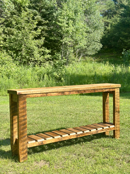 6’ L Rustic Reclaimed Wood Console / Sofa Table